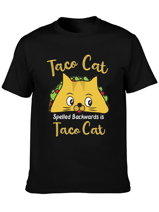 Taco Cat T-Shirt - Funny Palindrome Tee