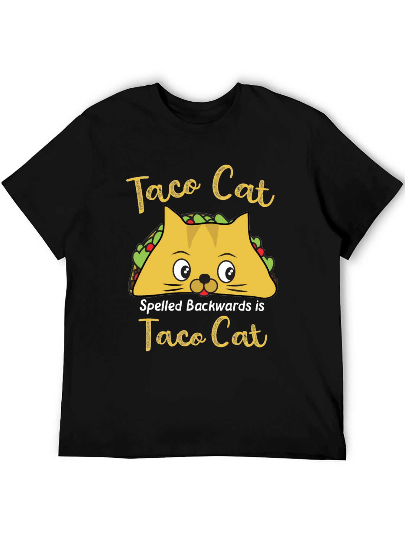 Taco Cat T-Shirt - Funny Palindrome Tee