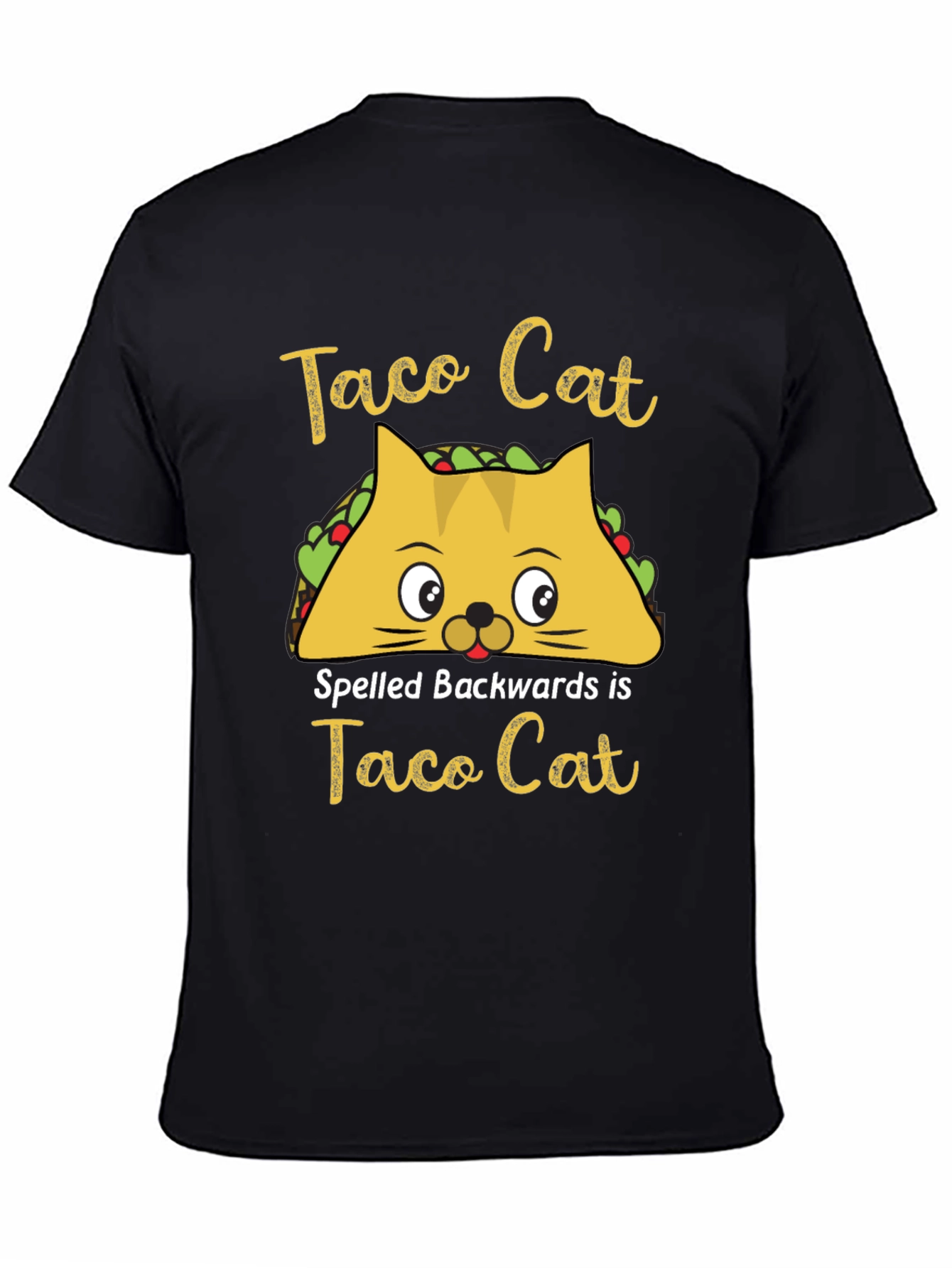 Taco Cat T-Shirt - Funny Palindrome Tee