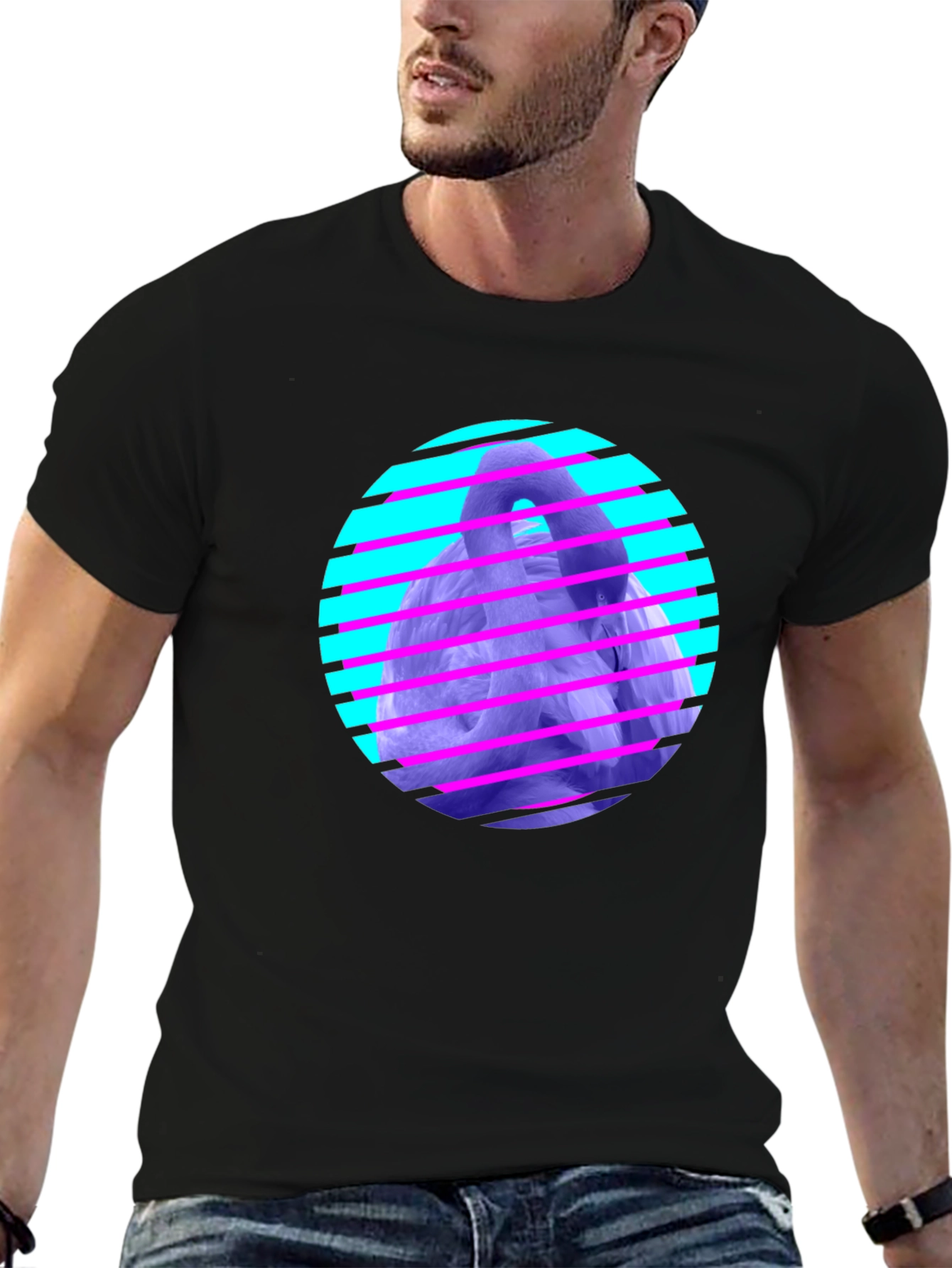Retro Vaporwave Gorilla Graphic Tee