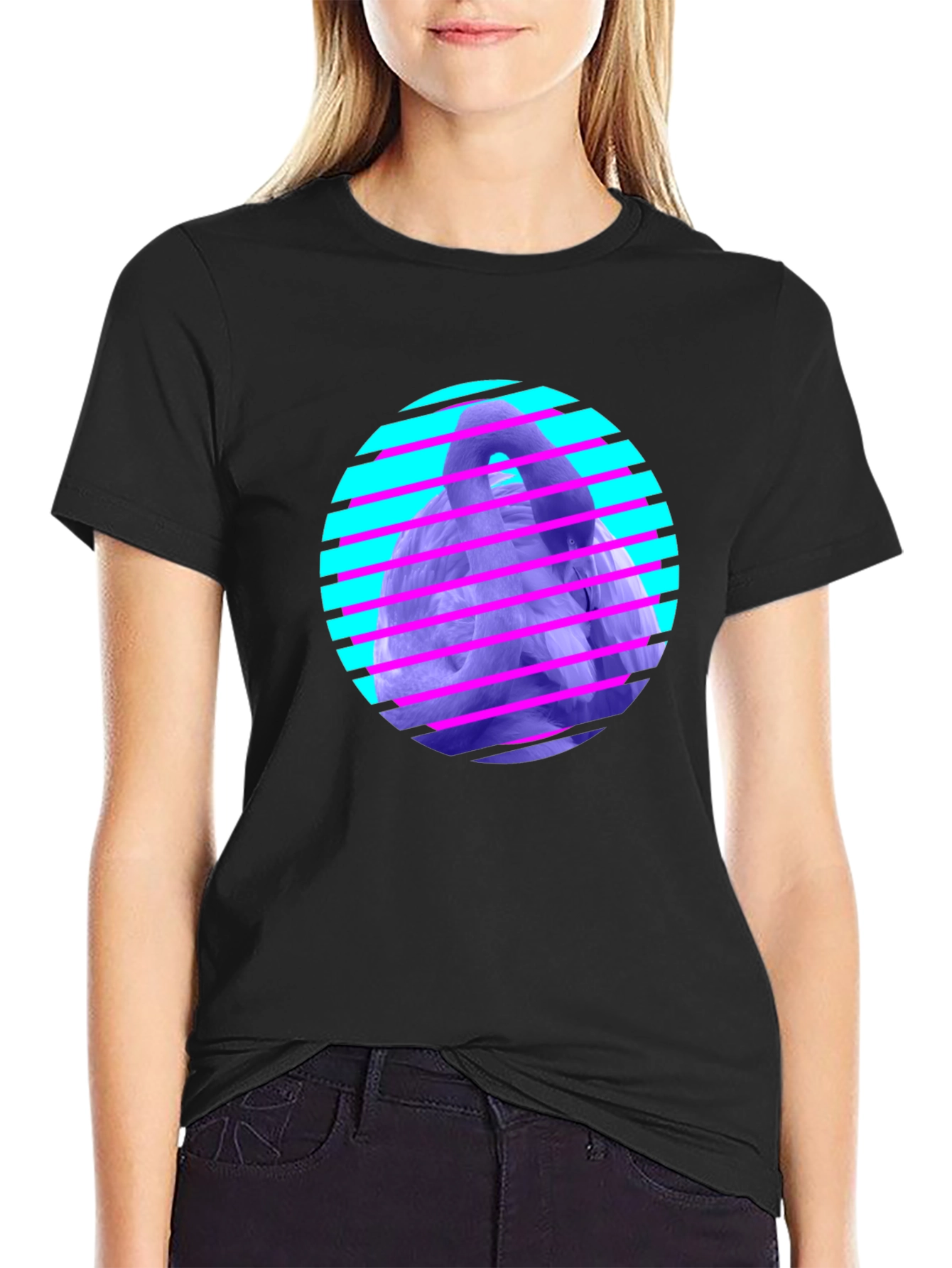 Retro Vaporwave Gorilla Graphic Tee