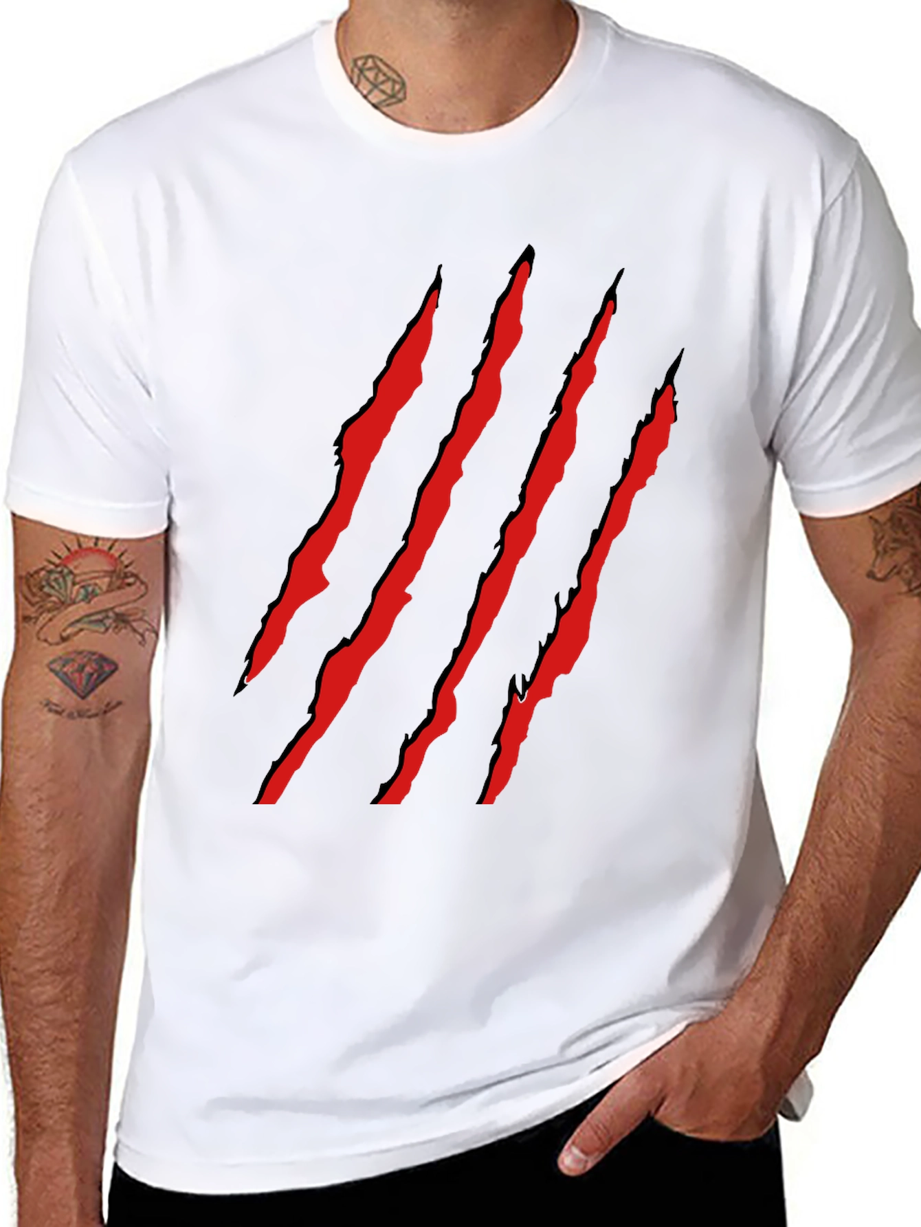 Claw Slash Graphic Tee - Mens Black T-Shirt
