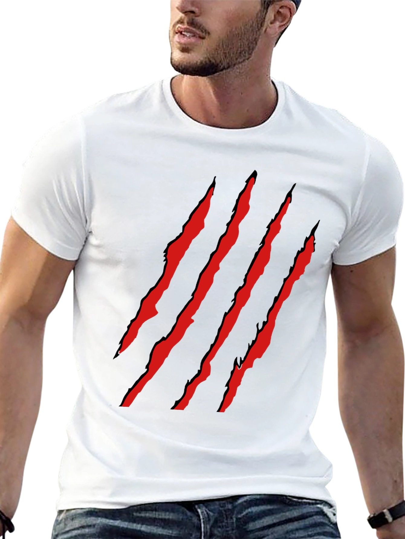Claw Slash Graphic Tee - Mens Black T-Shirt