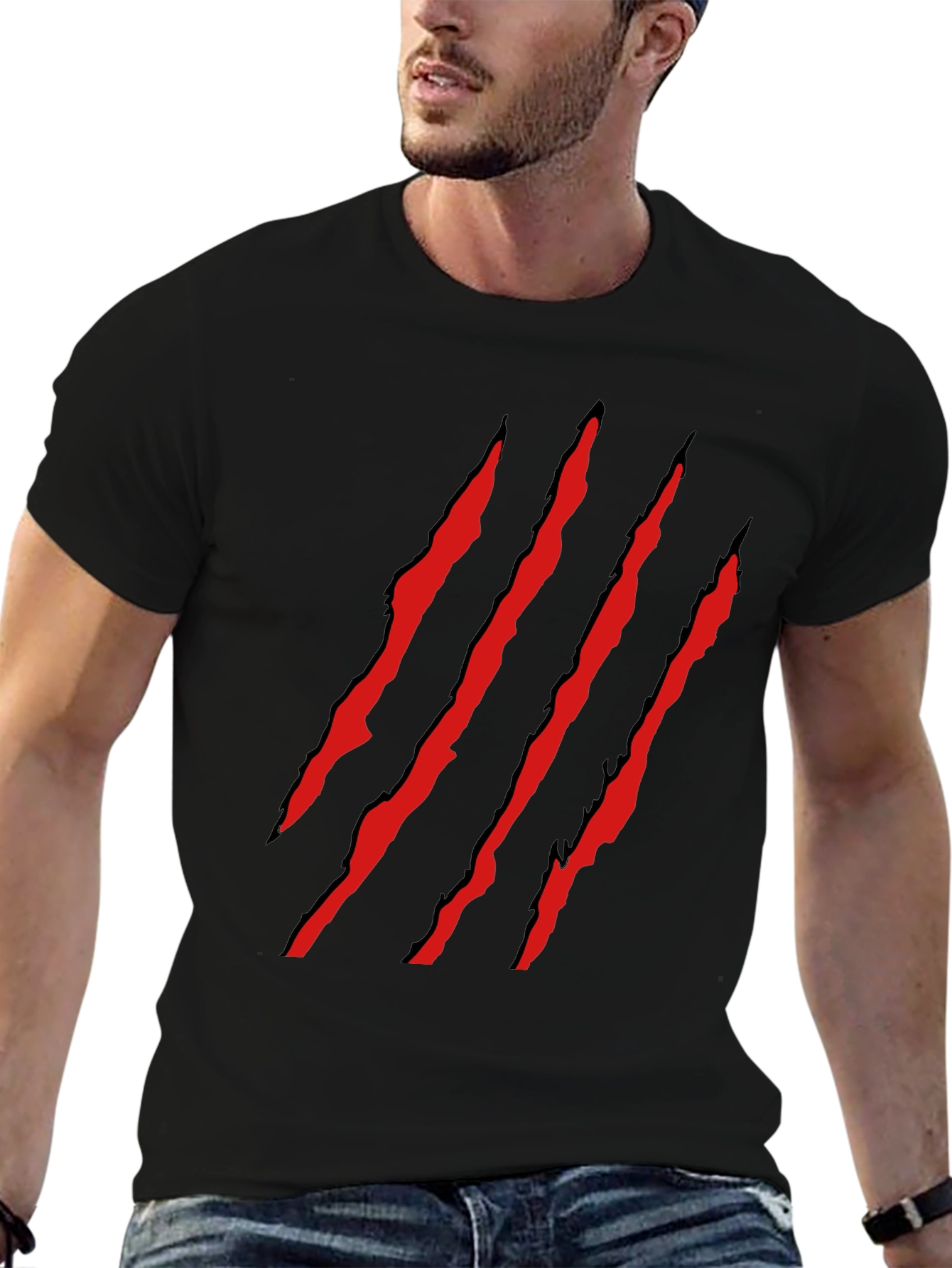 Claw Slash Graphic Tee - Mens Black T-Shirt