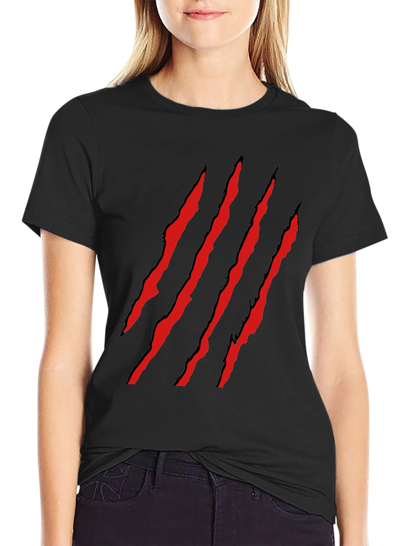 Claw Slash Graphic Tee - Mens Black T-Shirt
