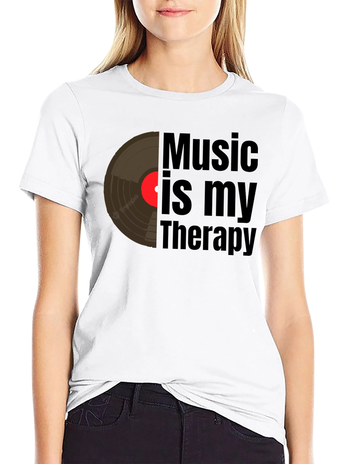 Music is My Therapy Graphic Tee