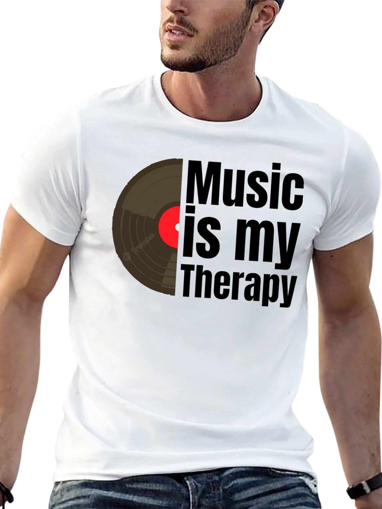 Music is My Therapy Graphic Tee