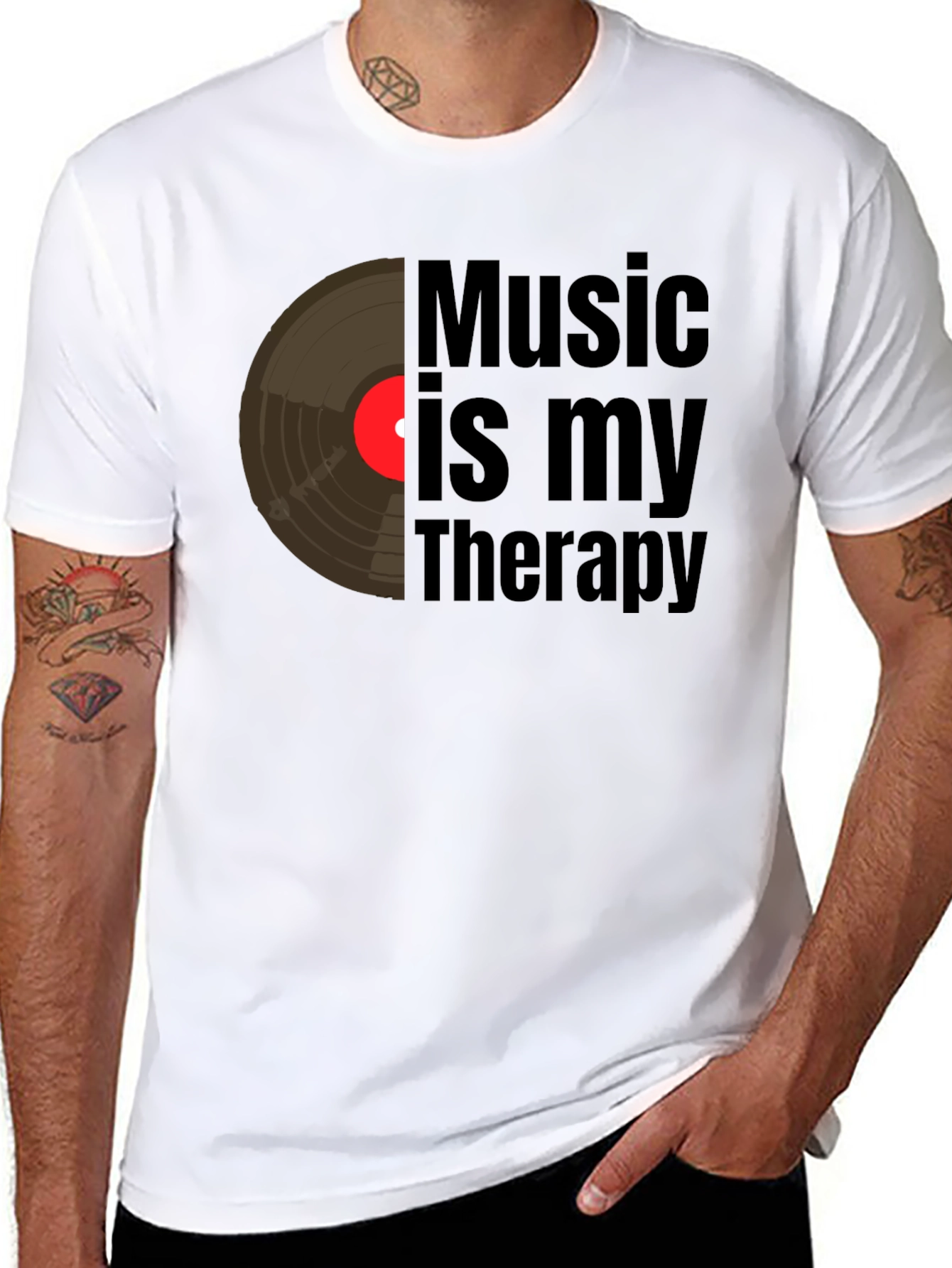 Music is My Therapy Graphic Tee
