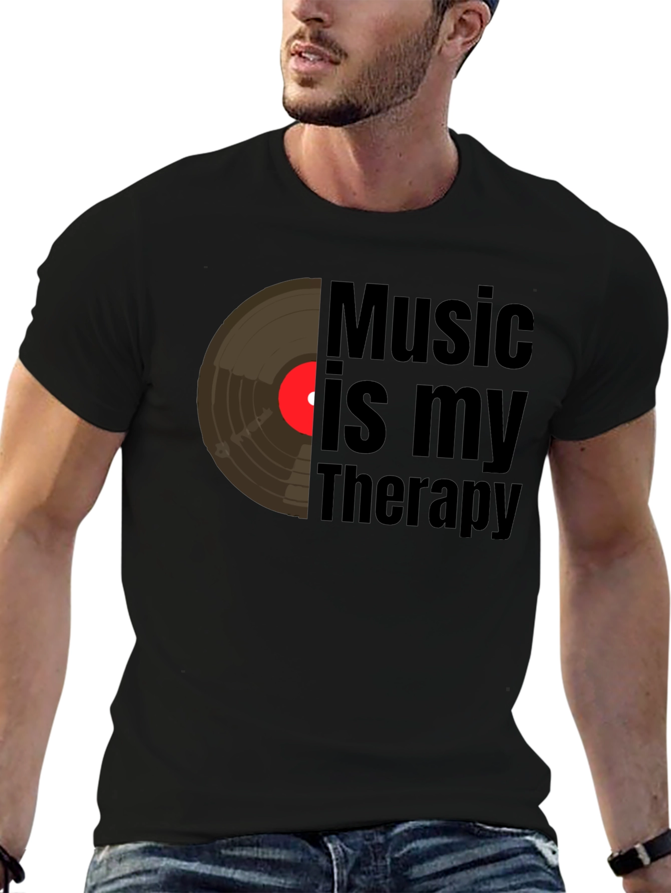 Music is My Therapy Graphic Tee