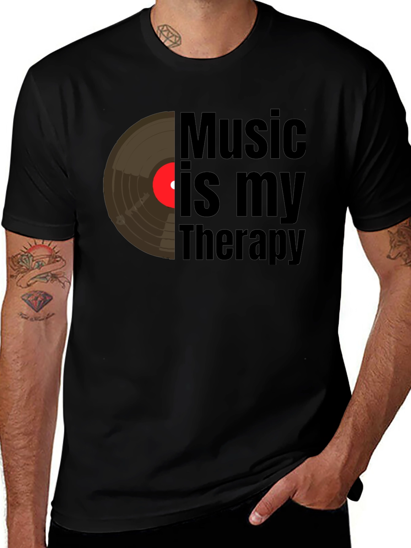Music is My Therapy Graphic Tee