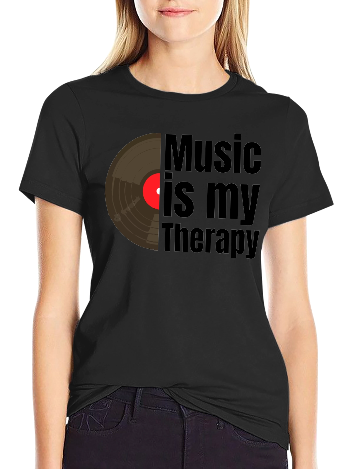 Music is My Therapy Graphic Tee