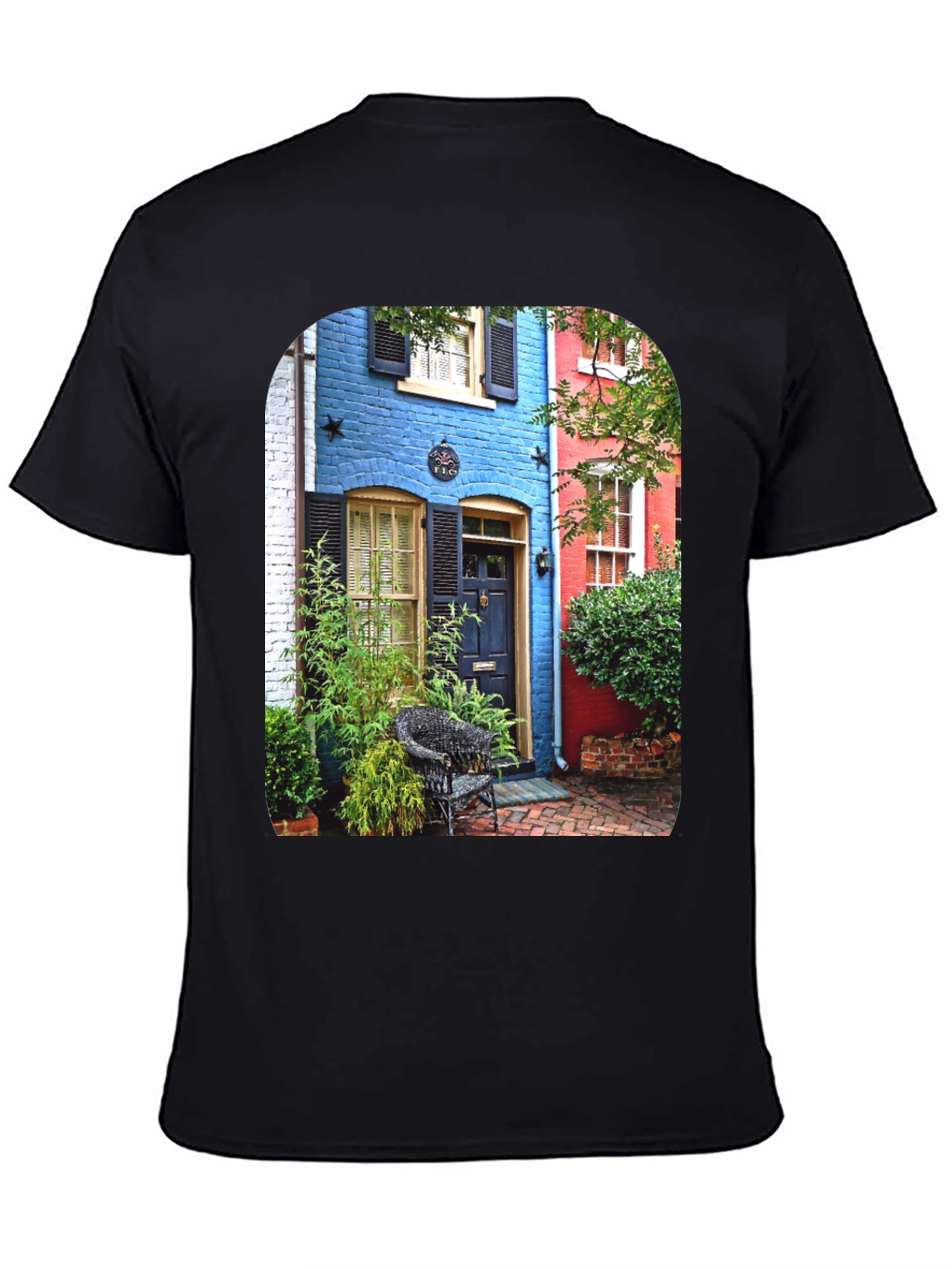 Colorful Buildings Graphic T-Shirt
