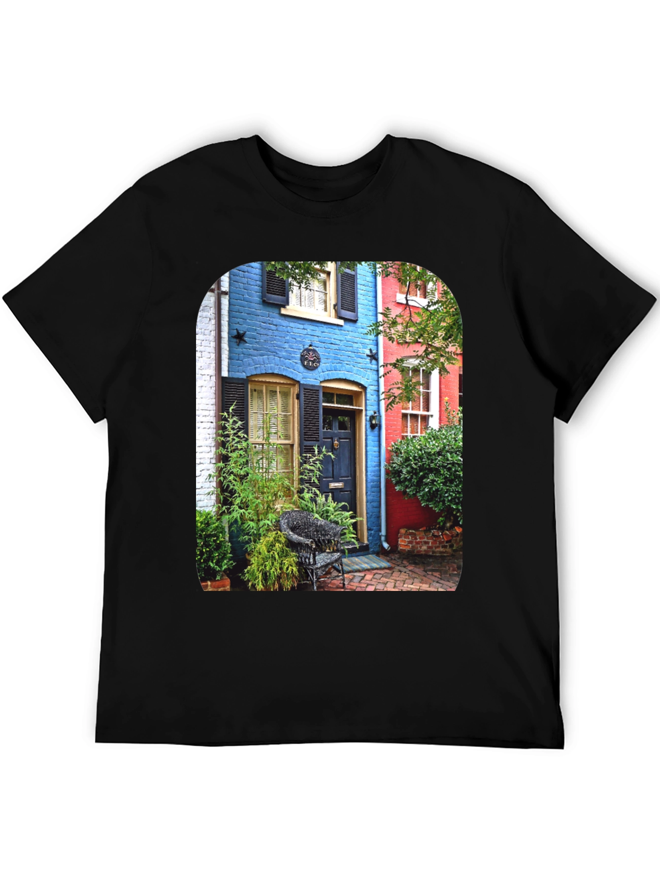 Colorful Buildings Graphic T-Shirt