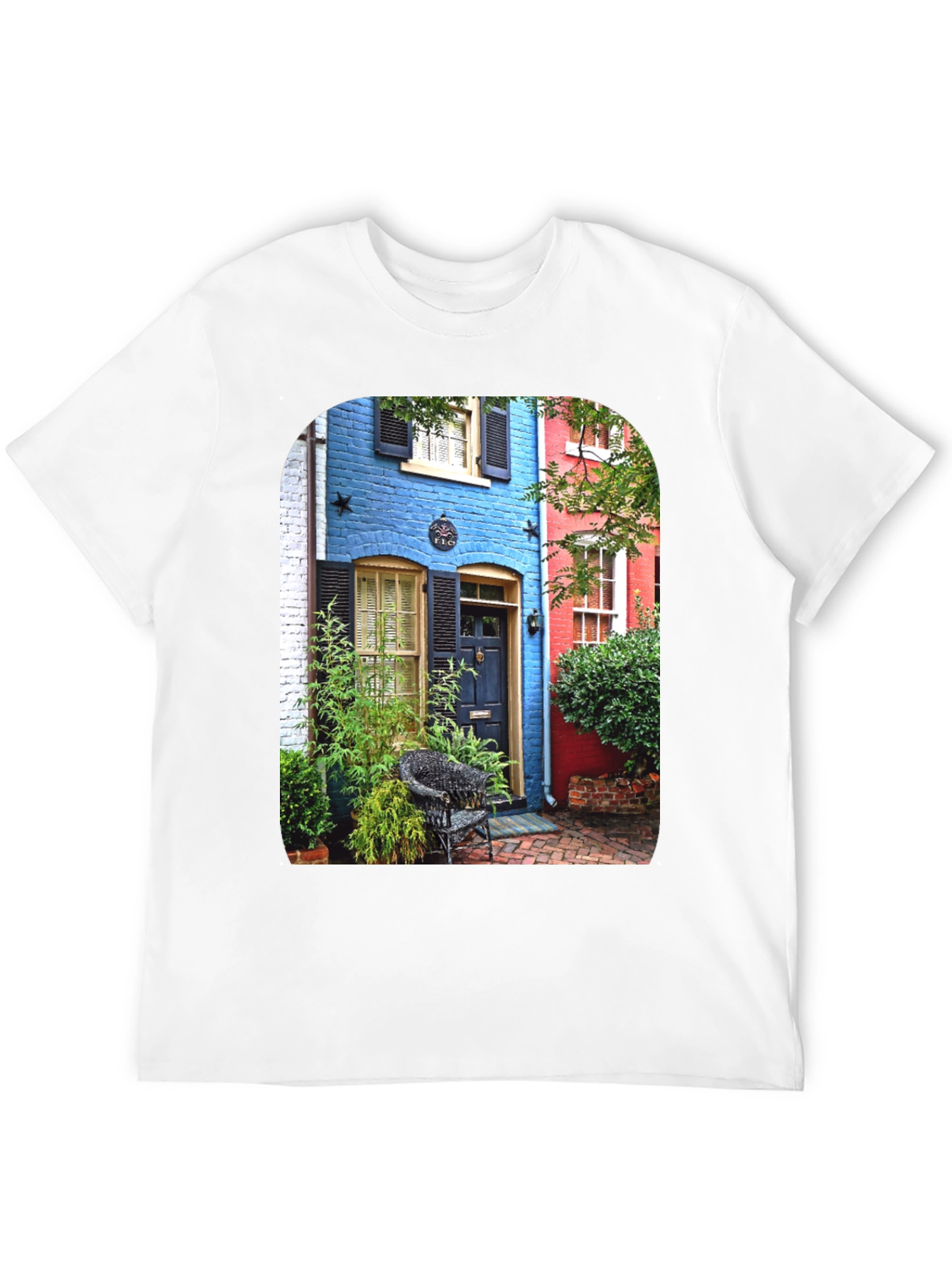 Colorful Buildings Graphic T-Shirt