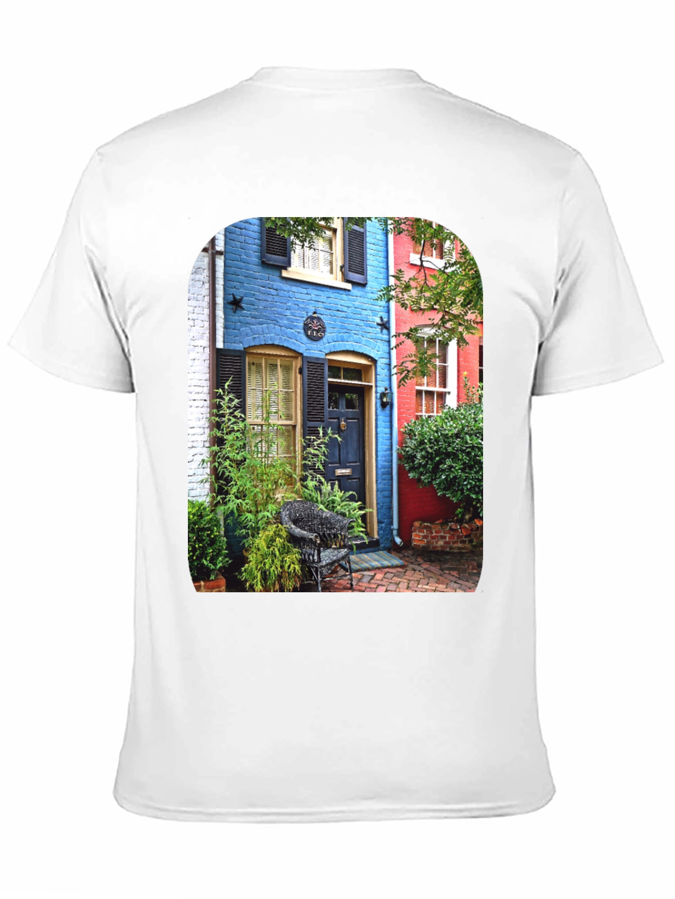 Colorful Buildings Graphic T-Shirt