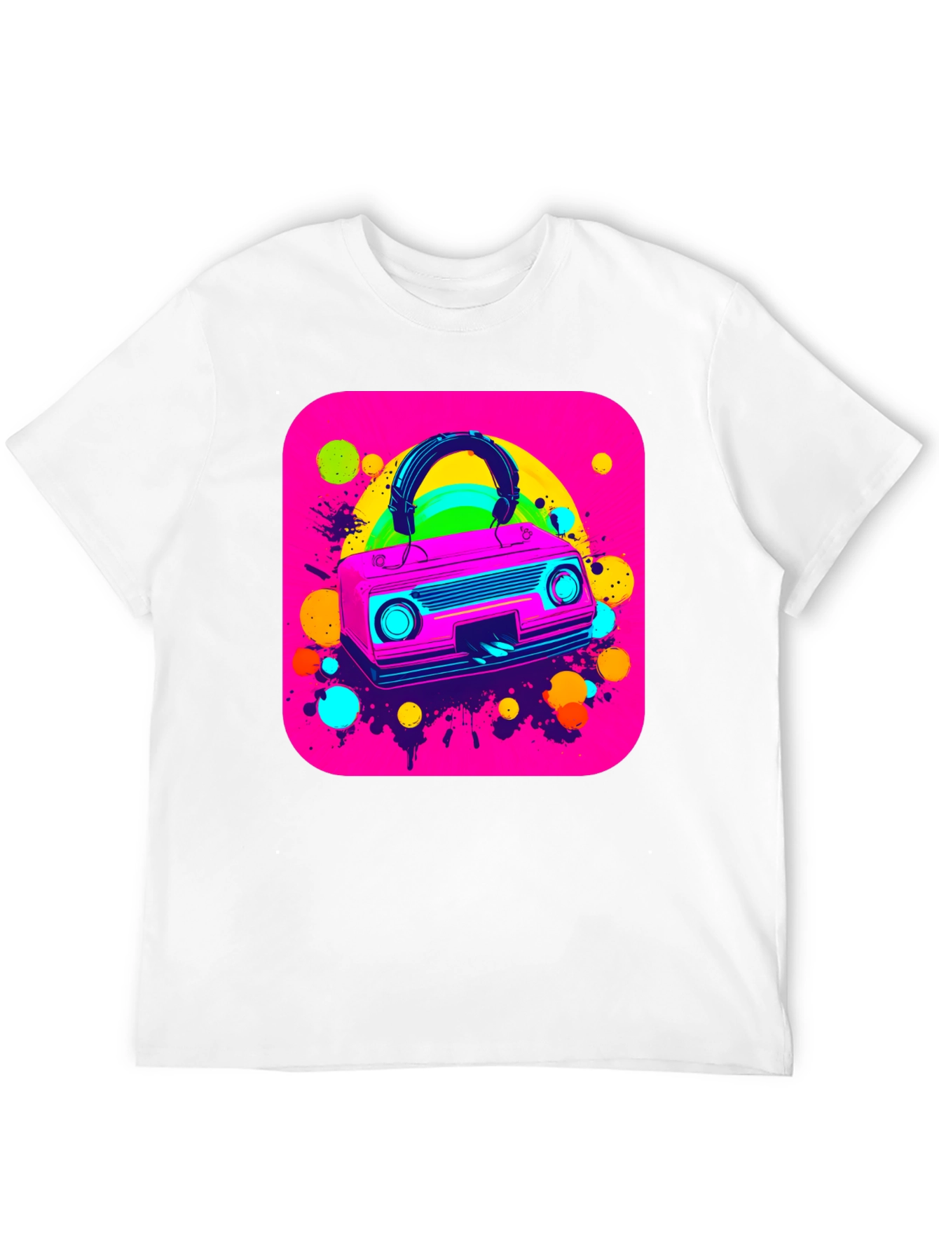 Retro 80s Boombox Graphic Tee