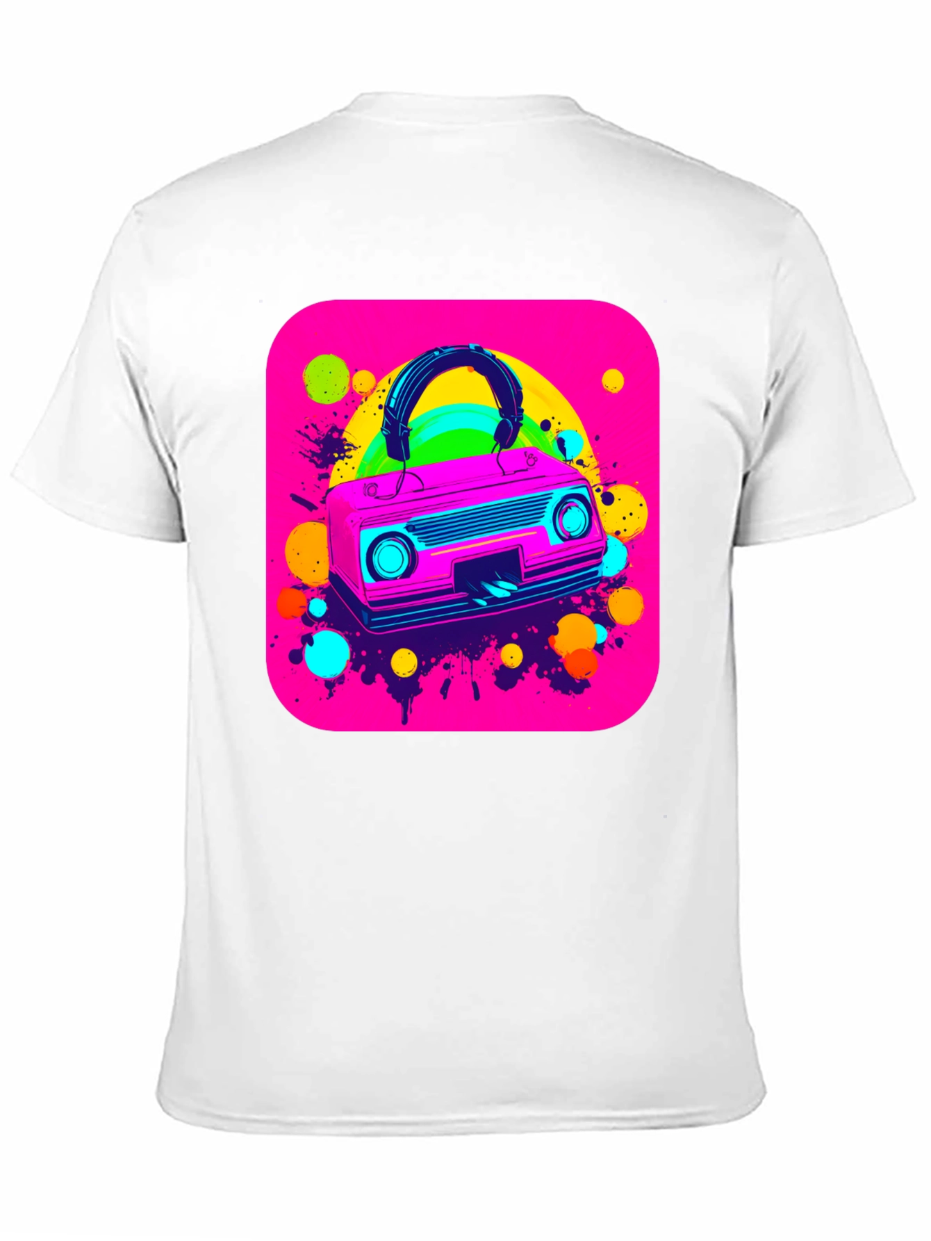 Retro 80s Boombox Graphic Tee