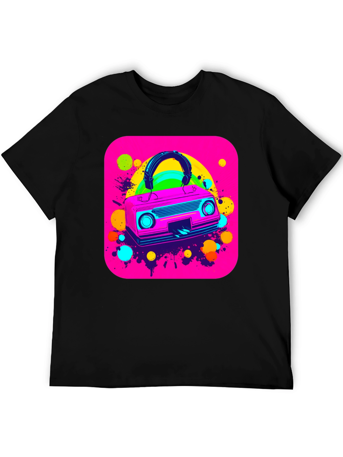 Retro 80s Boombox Graphic Tee