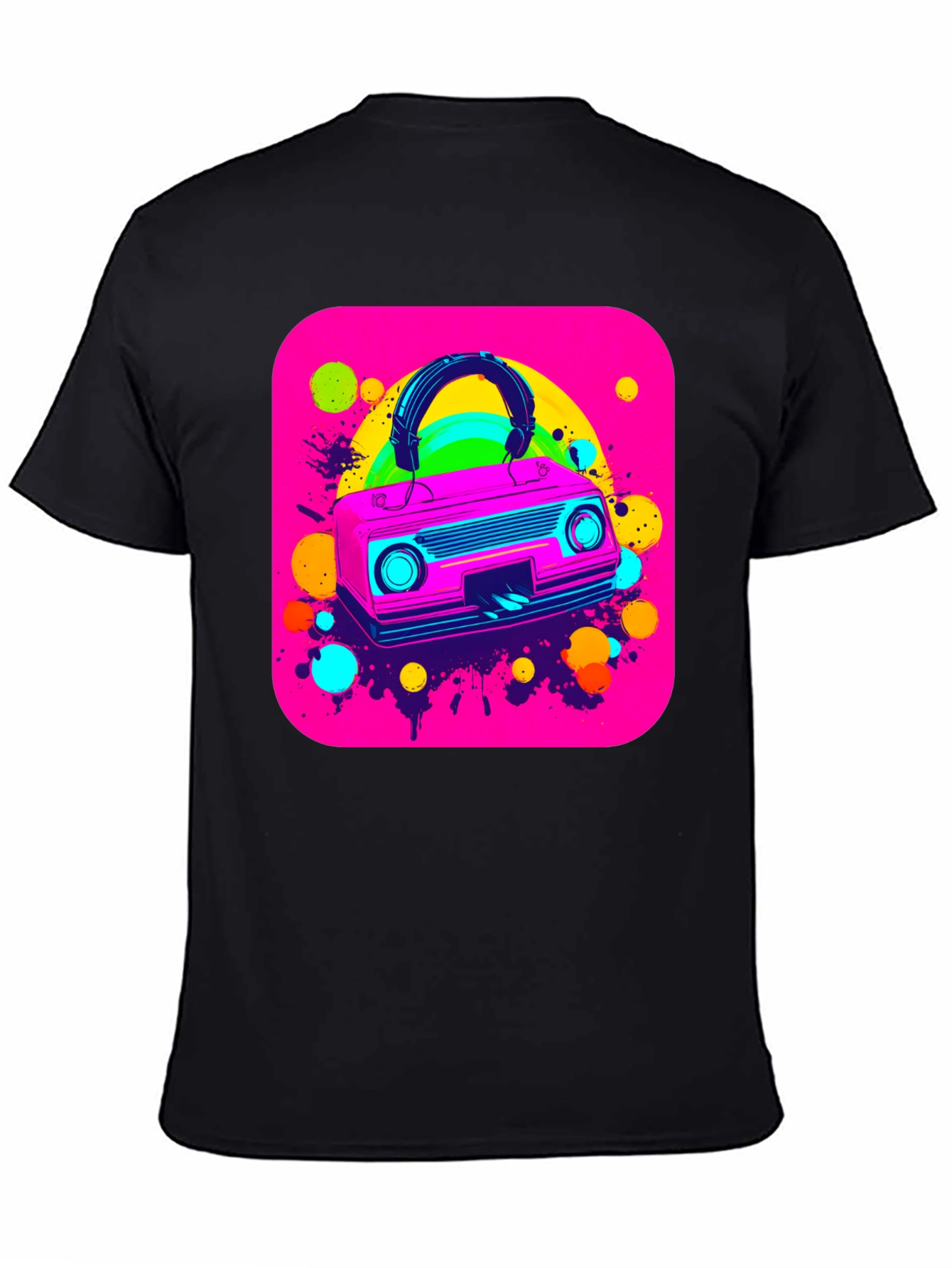 Retro 80s Boombox Graphic Tee