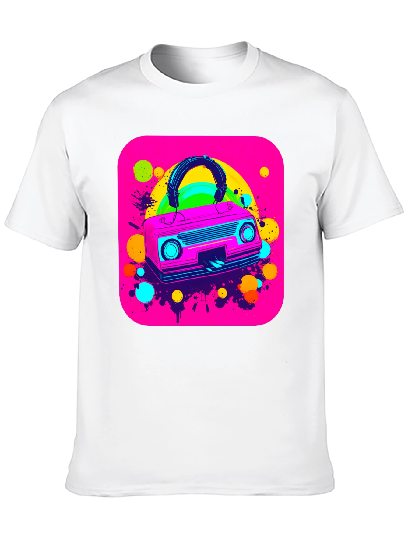 Retro 80s Boombox Graphic Tee