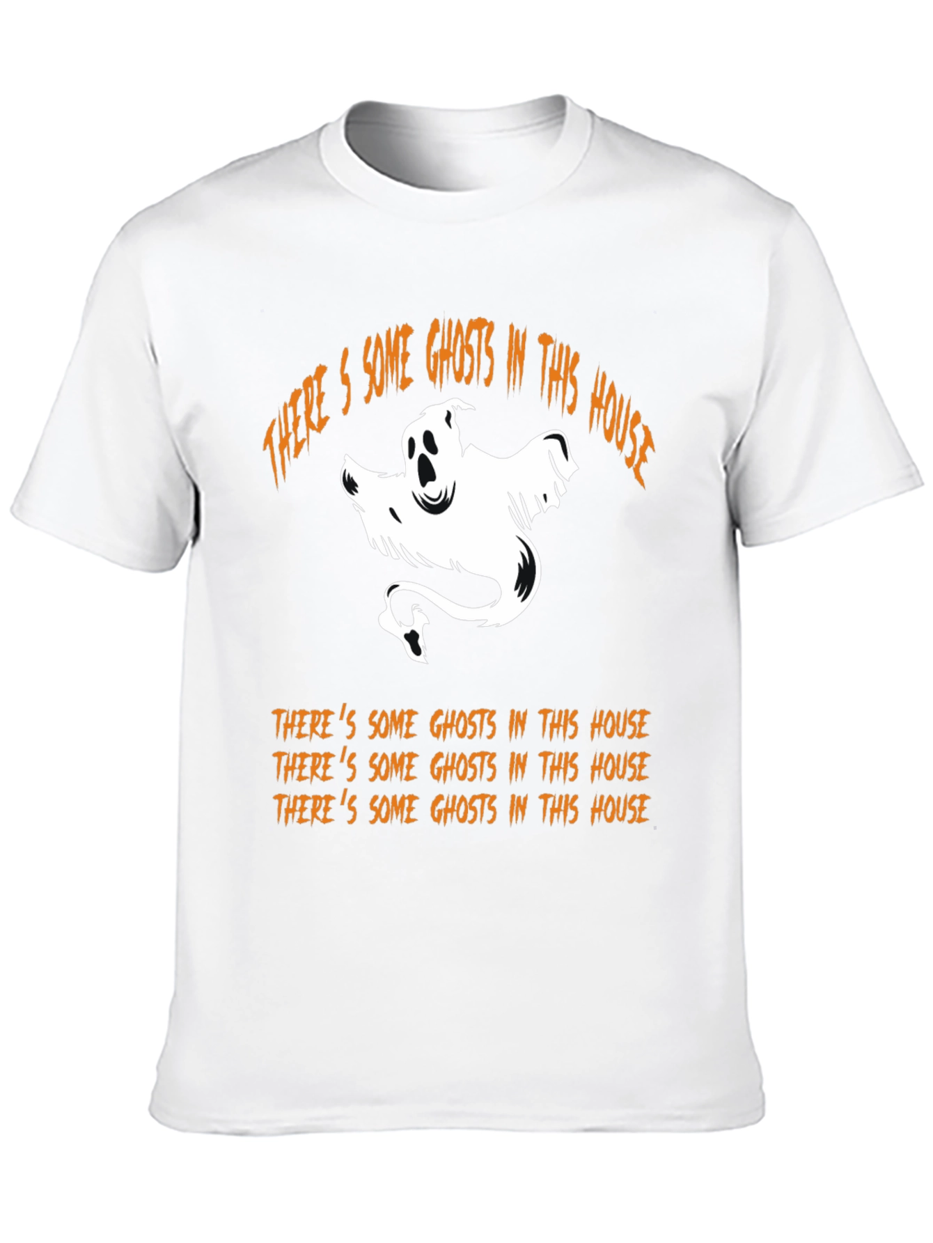 Halloween Ghost Graphic T-Shirt - Spooky Season Tee