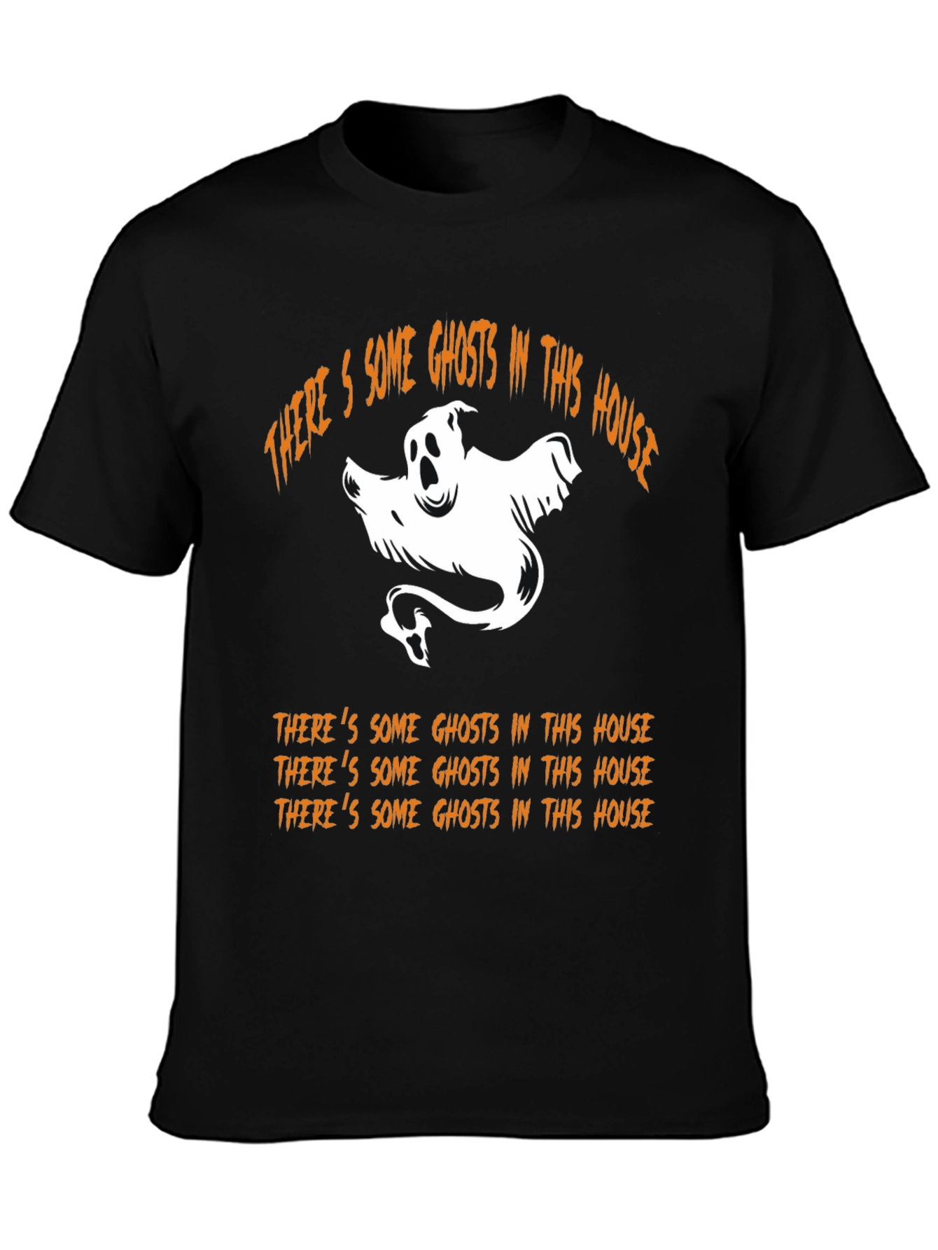 Halloween Ghost Graphic T-Shirt - Spooky Season Tee