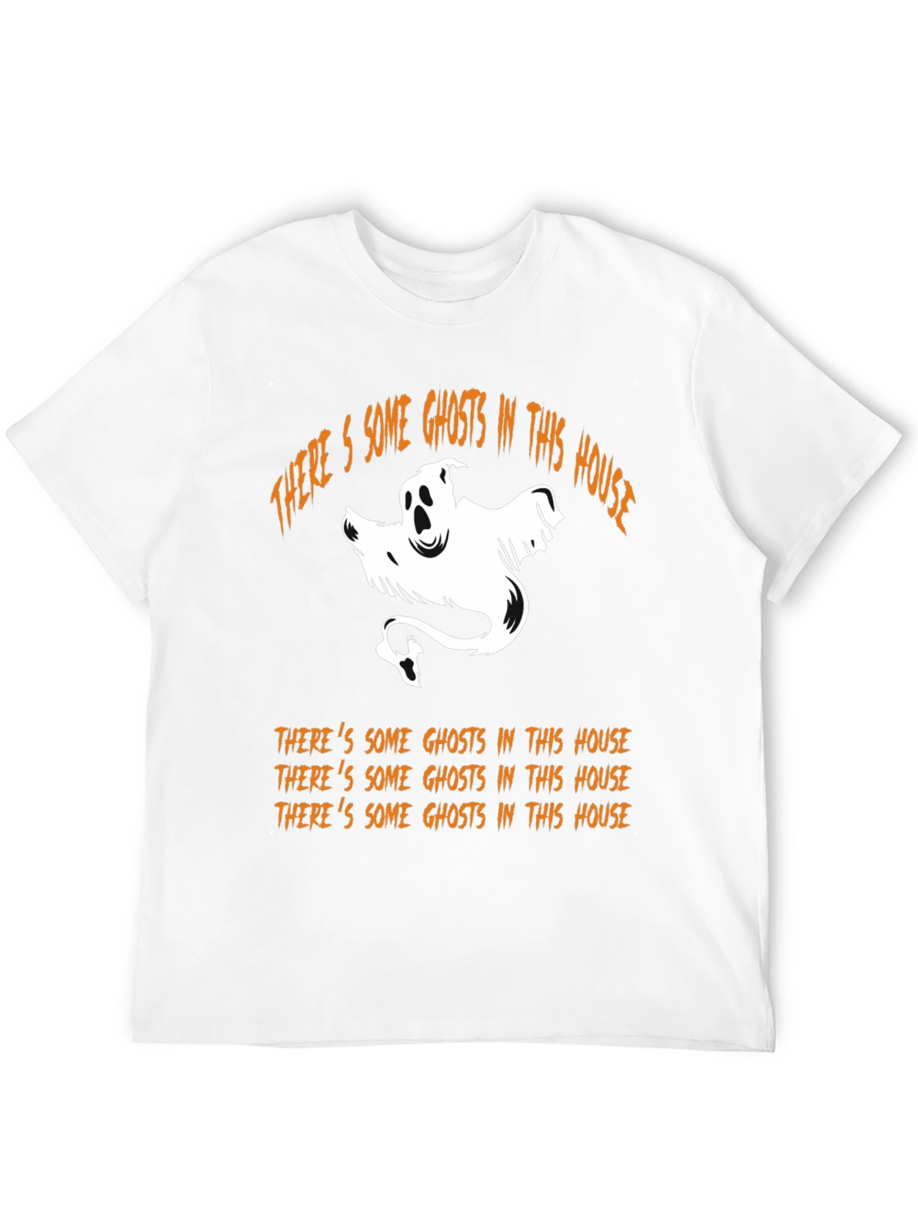 Halloween Ghost Graphic T-Shirt - Spooky Season Tee