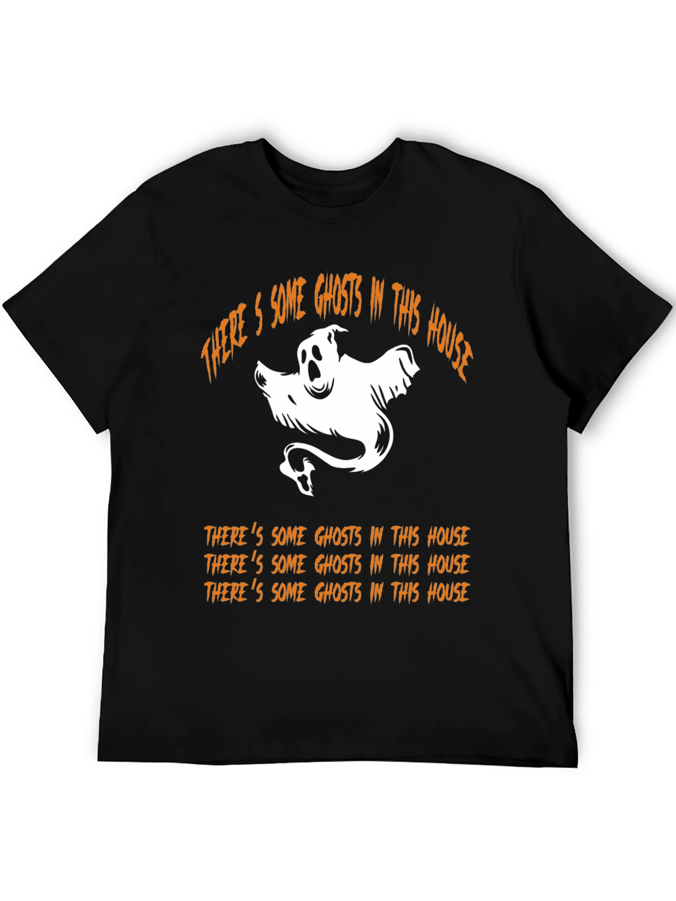 Halloween Ghost Graphic T-Shirt - Spooky Season Tee