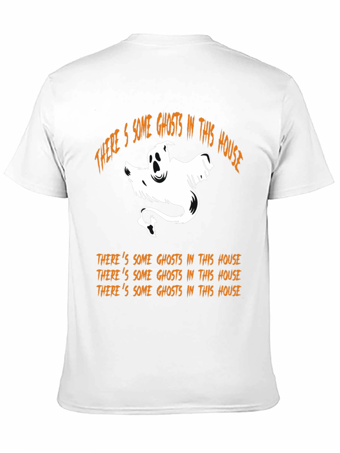 Halloween Ghost Graphic T-Shirt - Spooky Season Tee