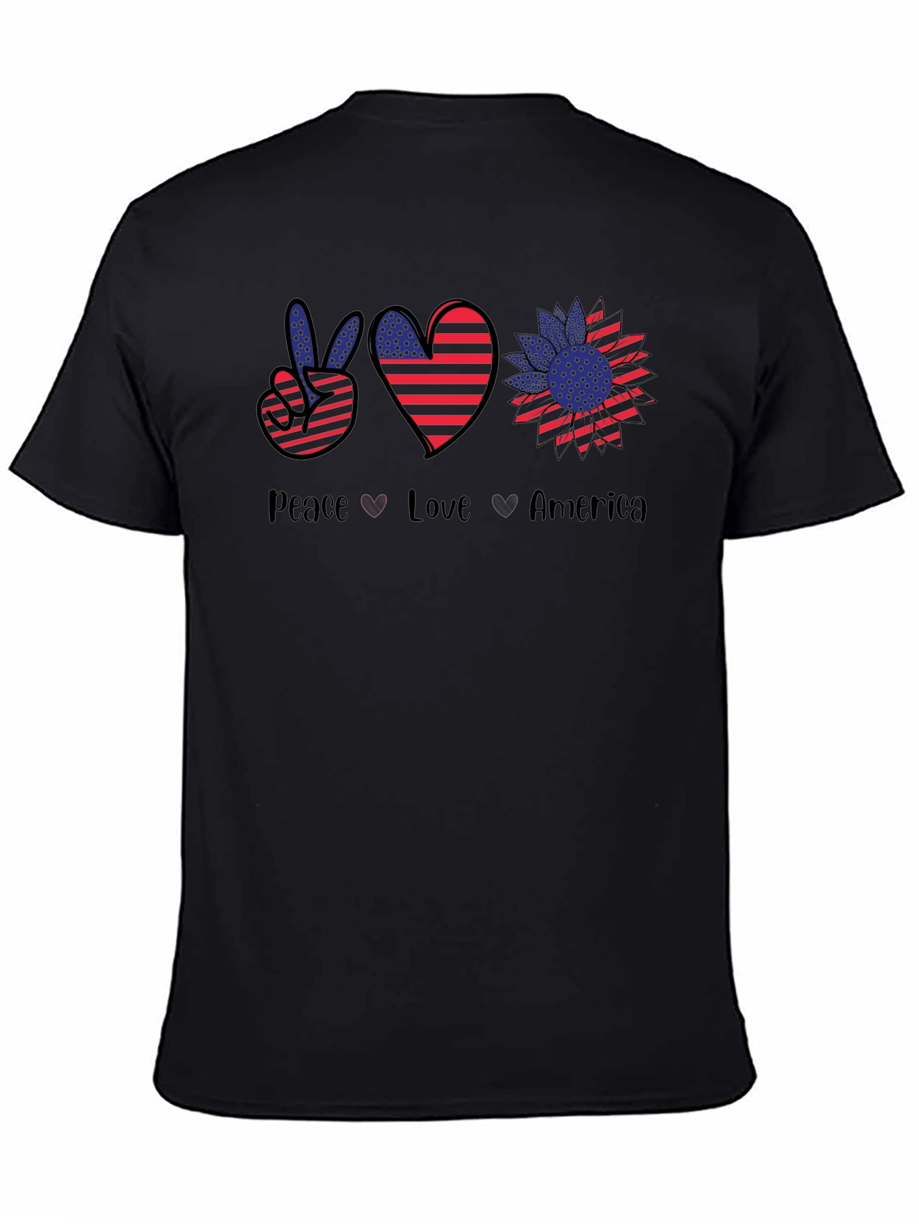 Peace Love America Graphic T-Shirt