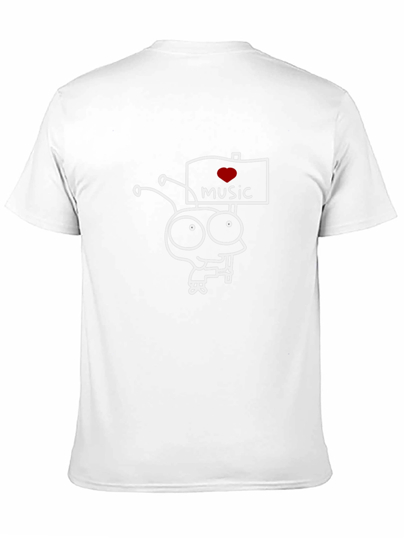 Love Music Graphic Tee - Black Cotton Casual T-Shirt