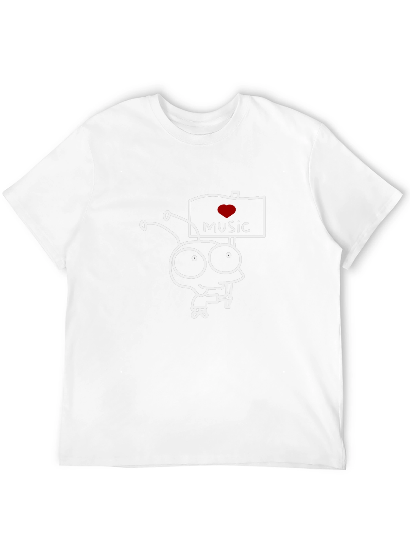 Love Music Graphic Tee - Black Cotton Casual T-Shirt