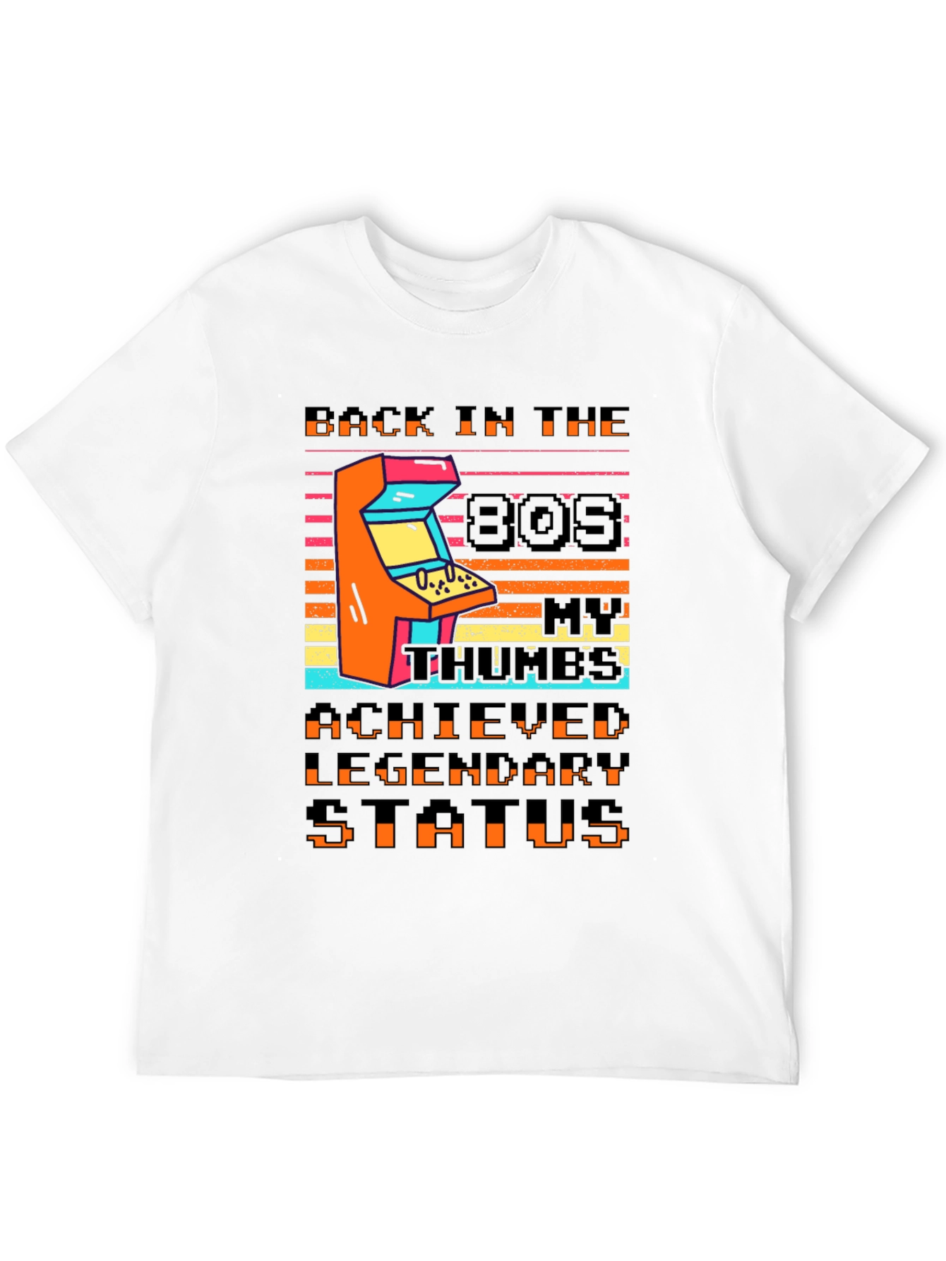 Retro 80s Arcade T-Shirt - Legendary Gamer Status