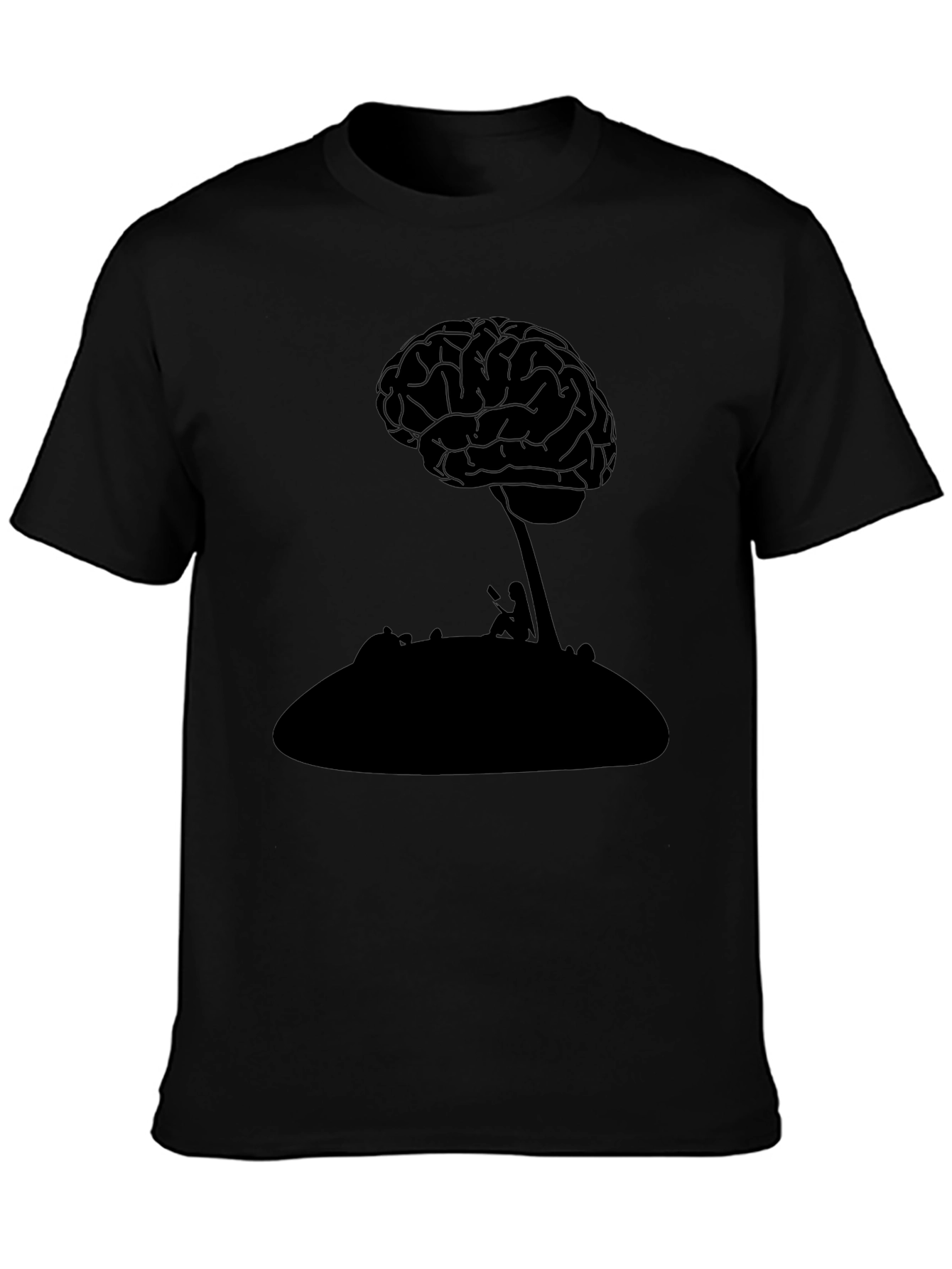 Brain Tree Graphic Tee - Black T-Shirt