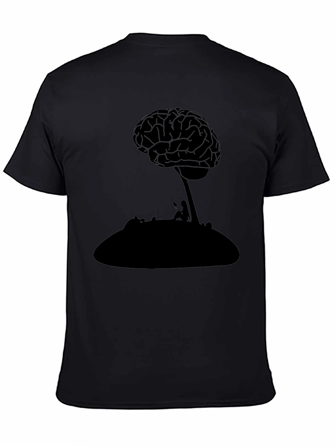 Brain Tree Graphic Tee - Black T-Shirt