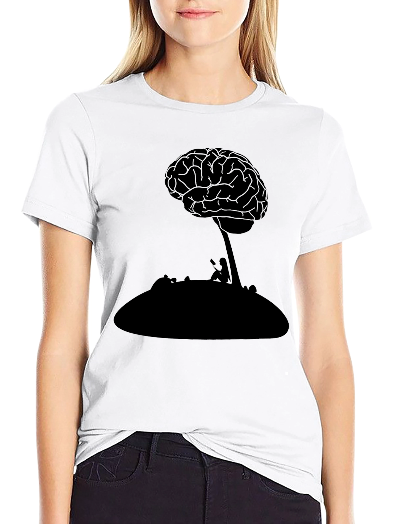 Brain Tree Graphic Tee - Black T-Shirt
