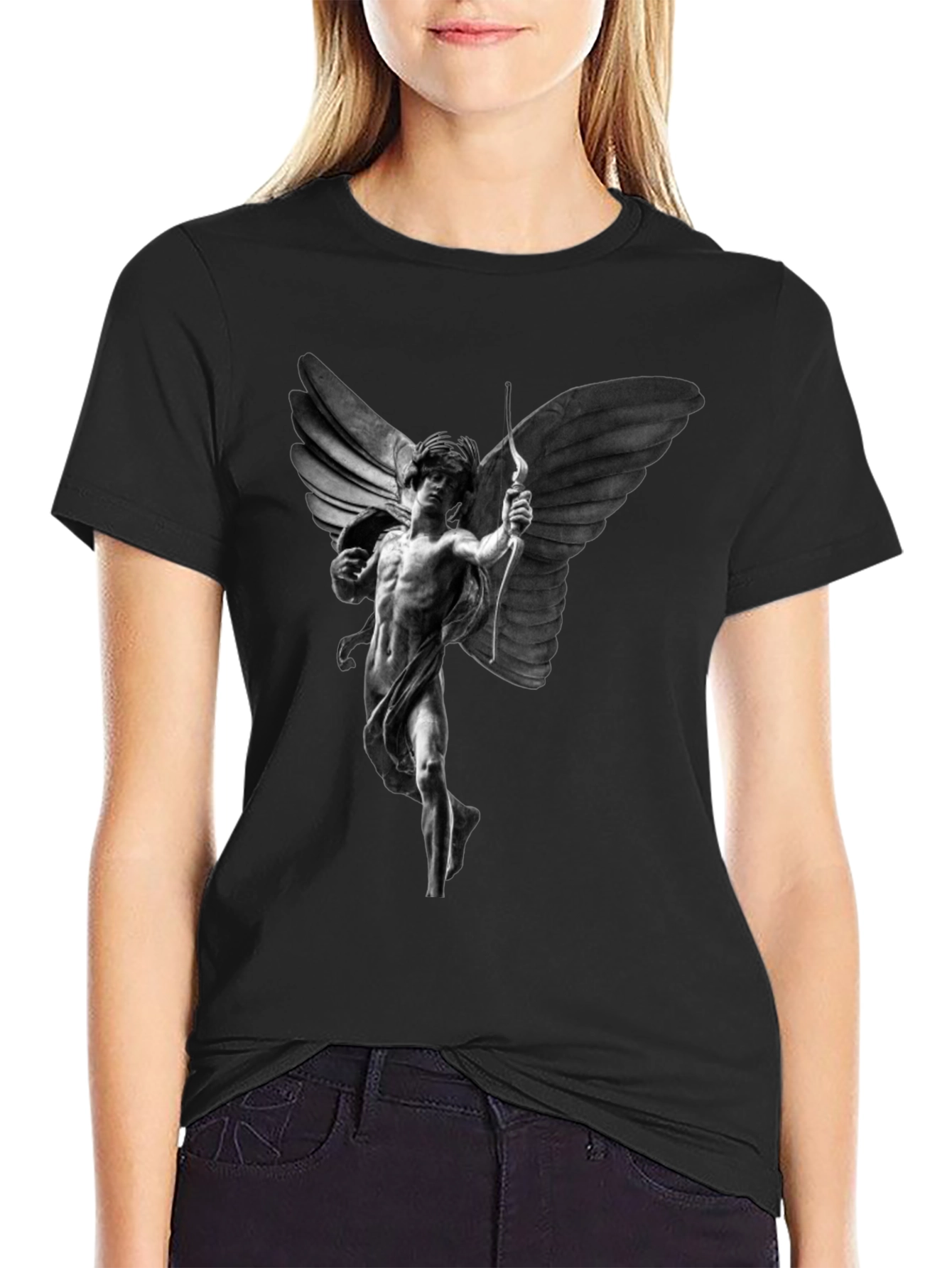 Angel Archer Graphic Tee - Black