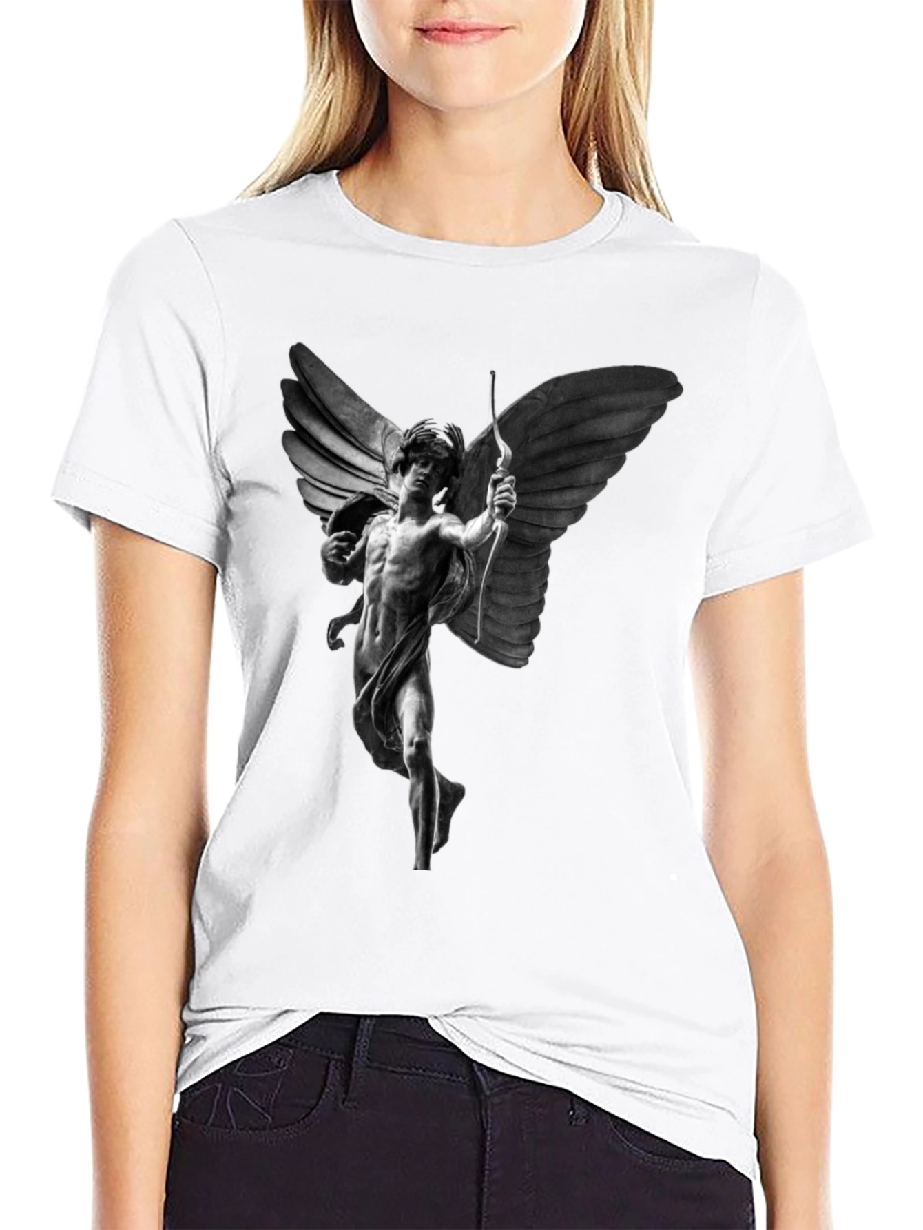 Angel Archer Graphic Tee - Black