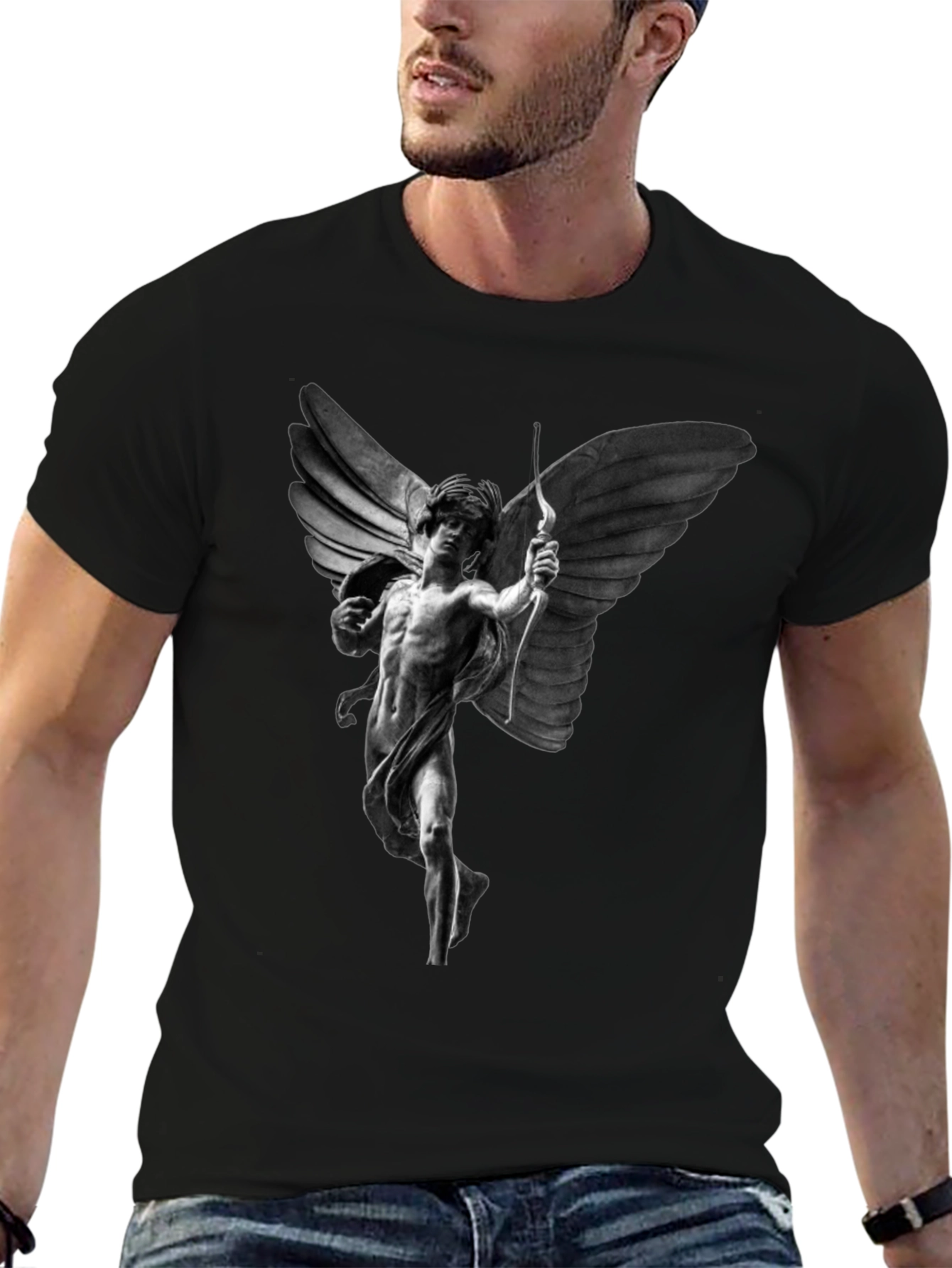 Angel Archer Graphic Tee - Black
