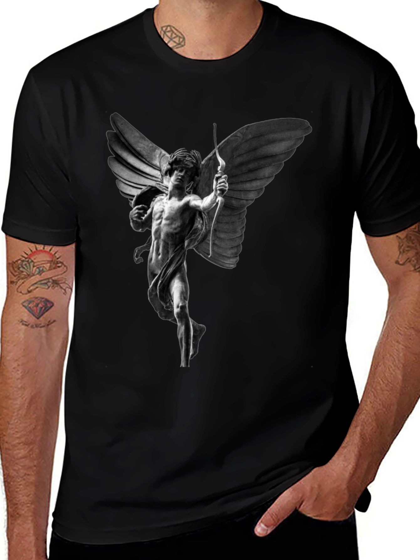 Angel Archer Graphic Tee - Black