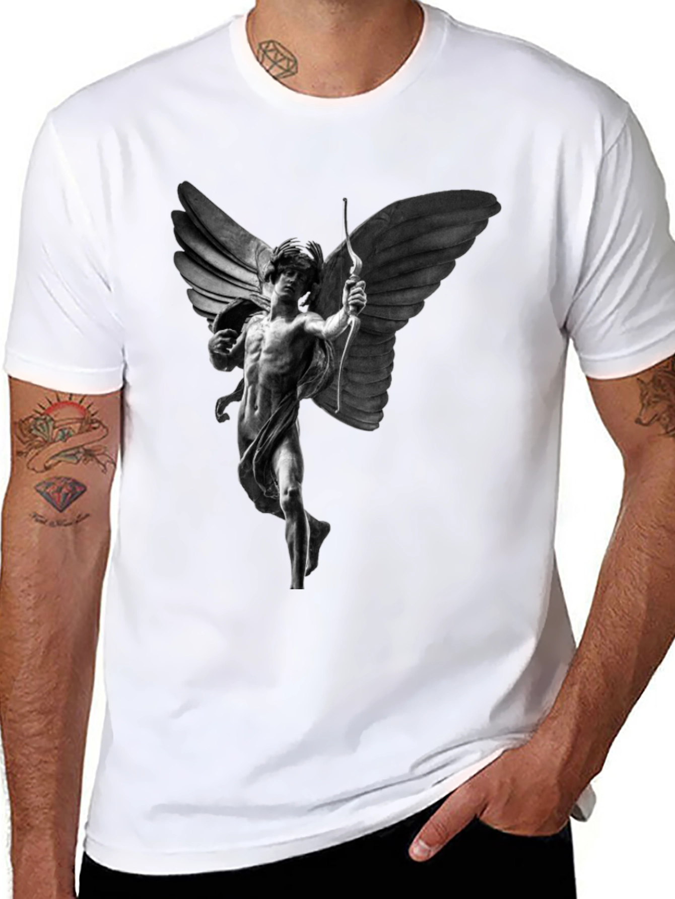 Angel Archer Graphic Tee - Black