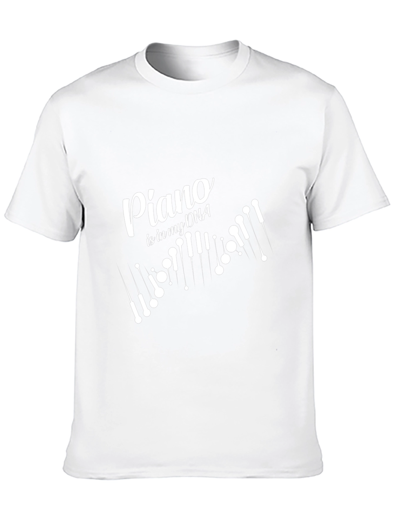 Piano DNA Black T-Shirt Musician Music Player