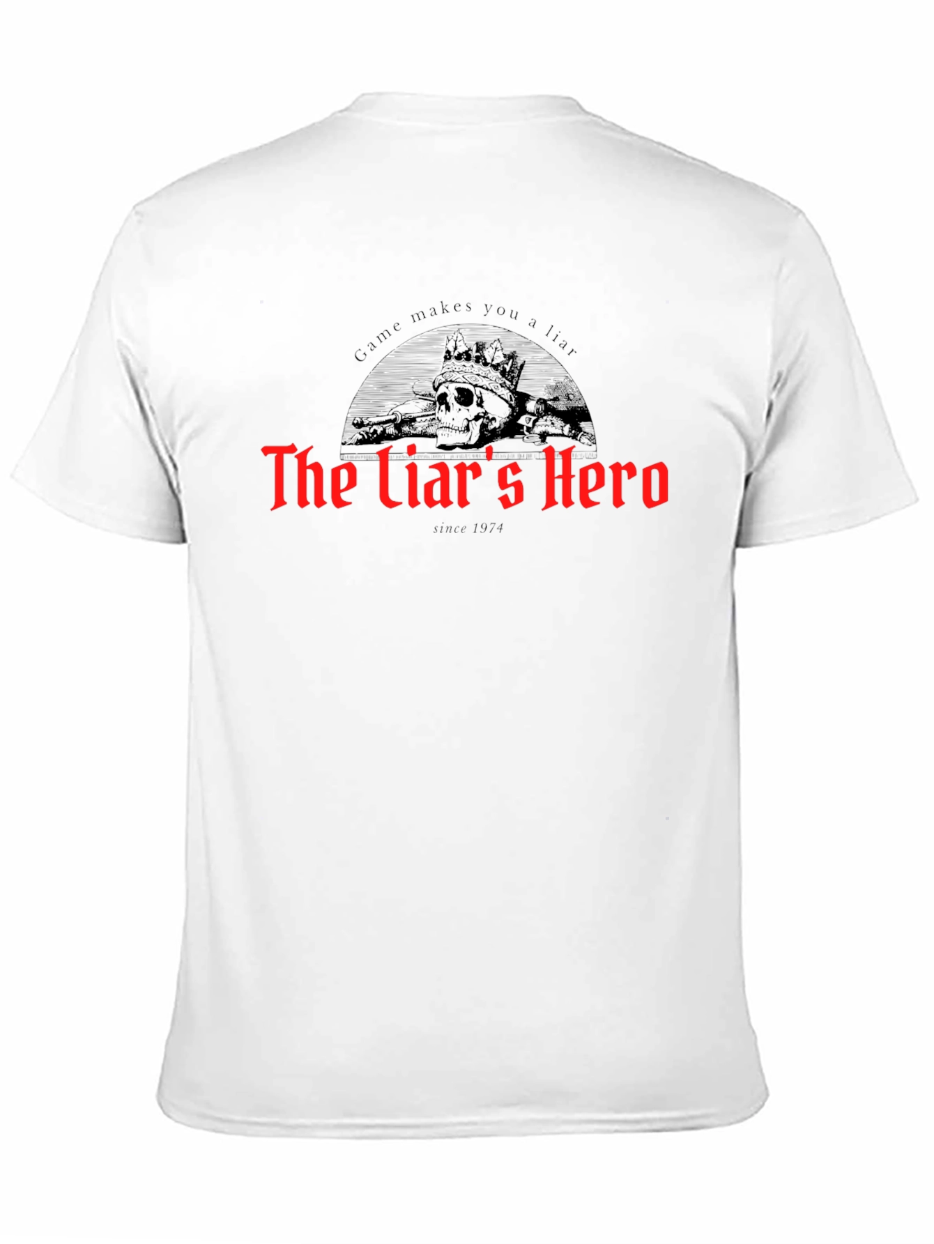 The Liars Hero Graphic Tee - Skull Crown Design