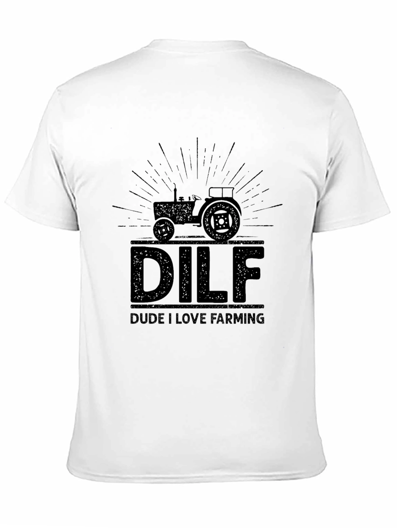 DILF Dude I Love Farming Graphic Tee - Black