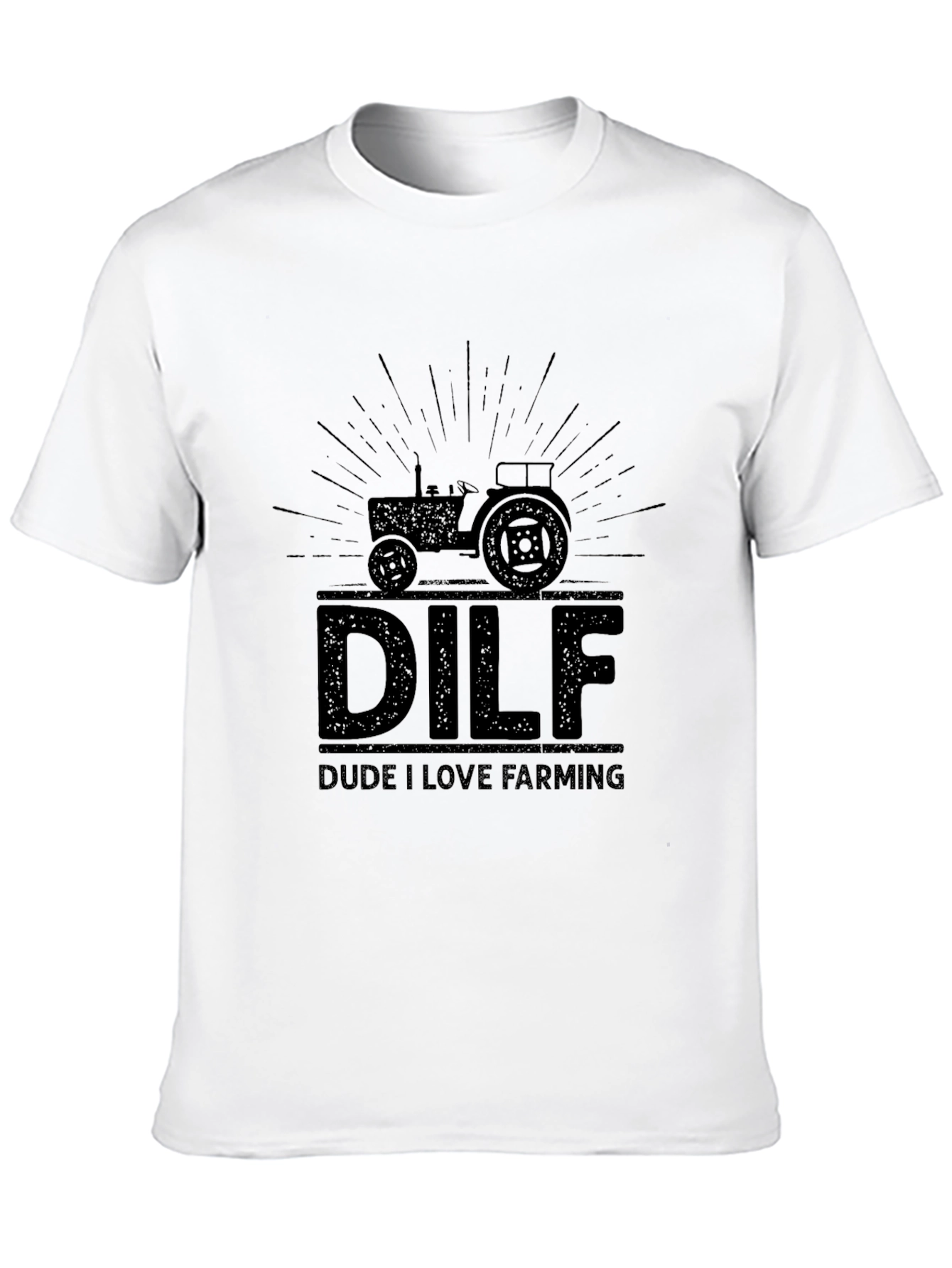 DILF Dude I Love Farming Graphic Tee - Black