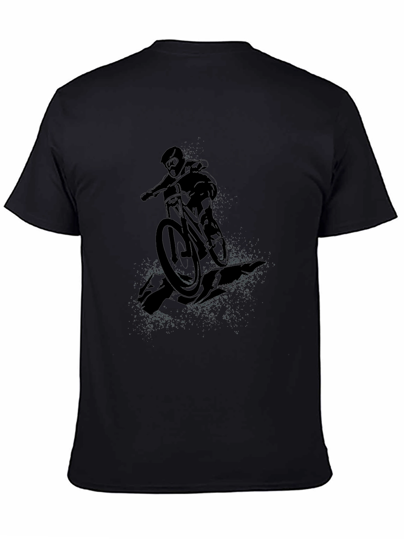 Mountain Biker Graphic Tee - Black