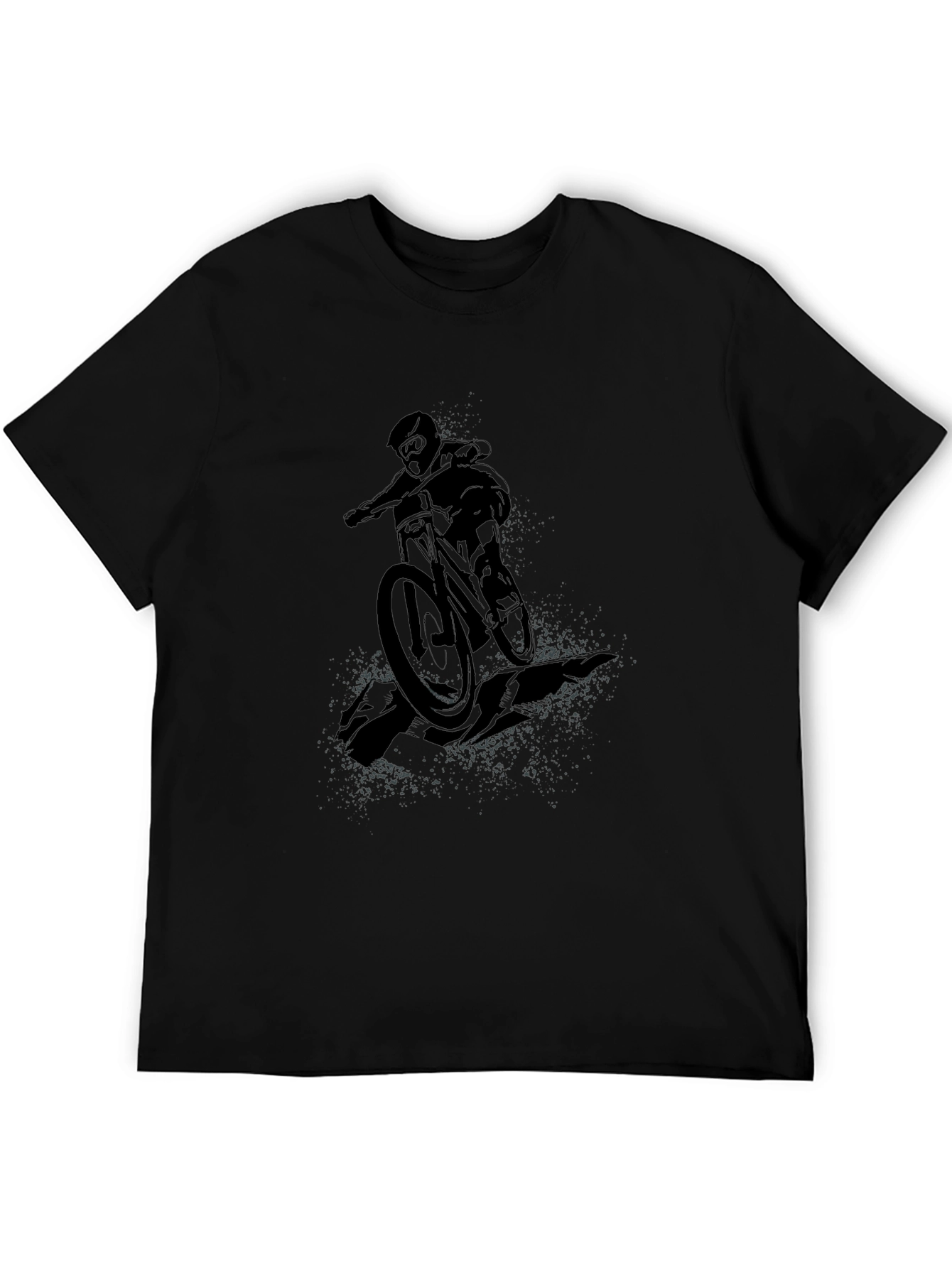 Mountain Biker Graphic Tee - Black