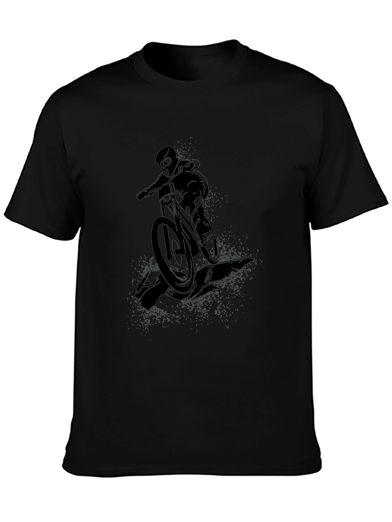 Mountain Biker Graphic Tee - Black