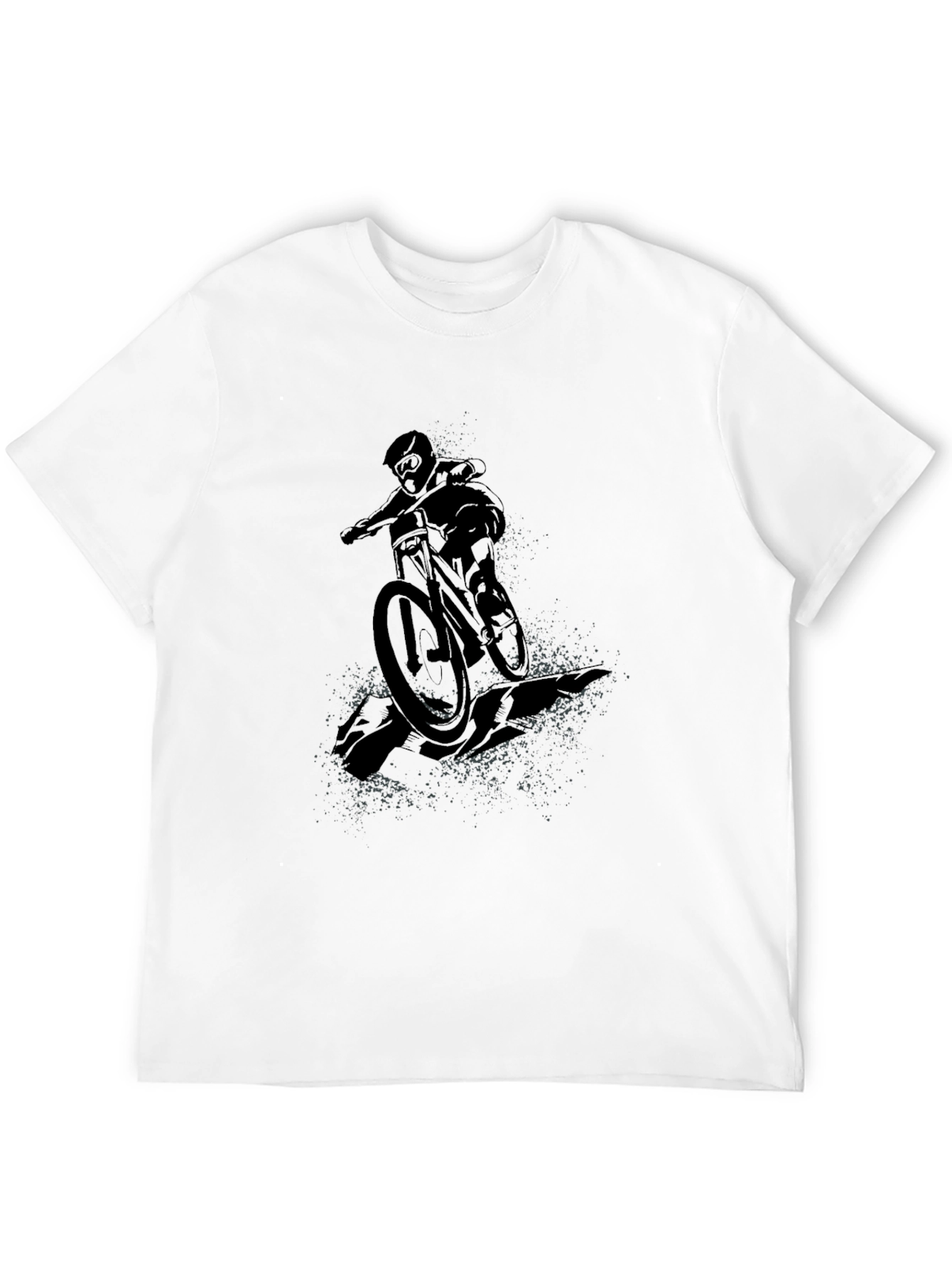 Mountain Biker Graphic Tee - Black
