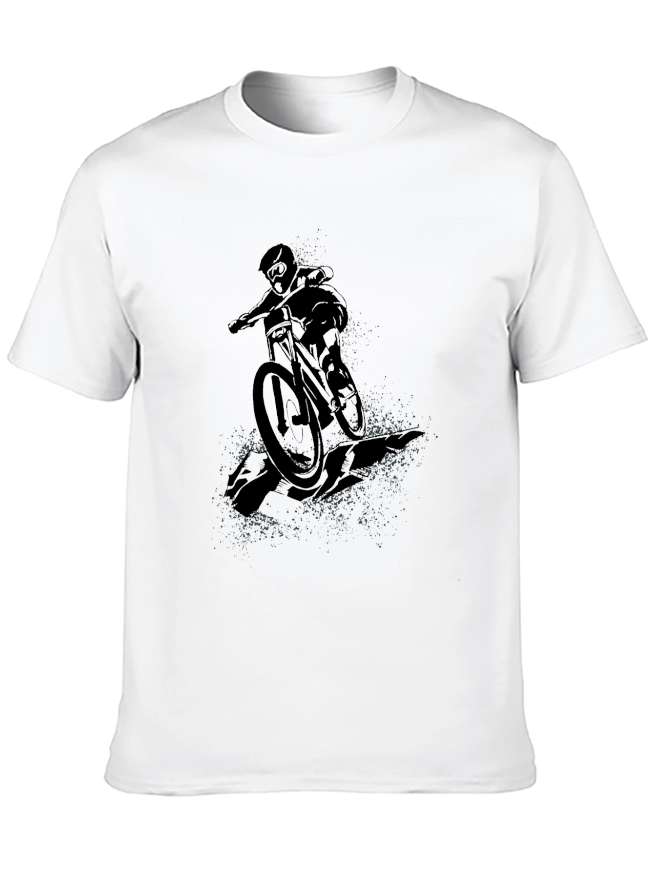 Mountain Biker Graphic Tee - Black